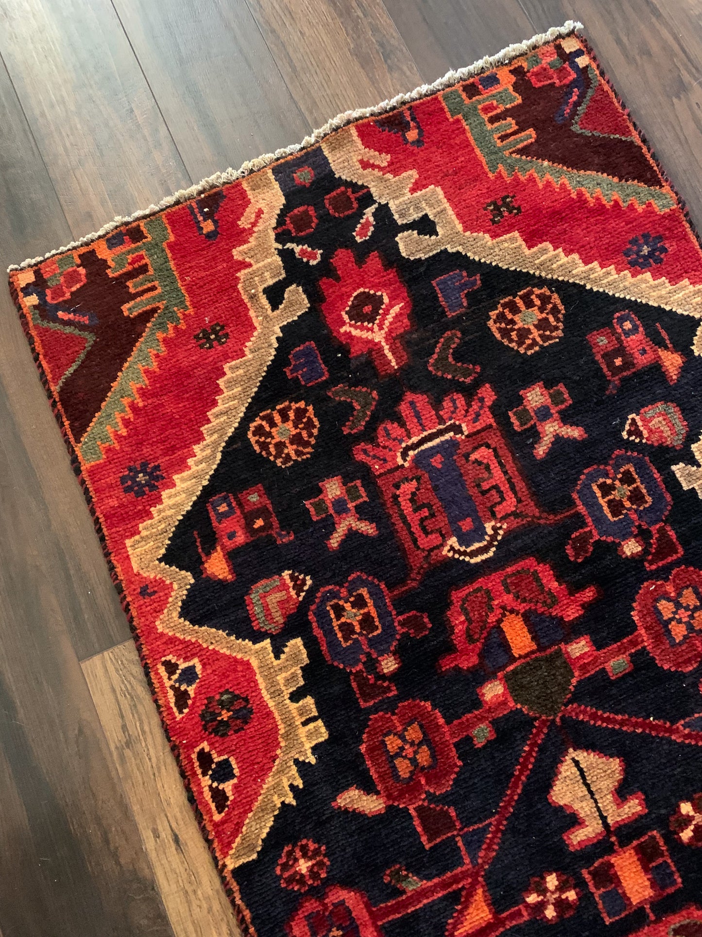 Vintage Persian Runner Rug No. R1158 - 2.2' x 7.4'