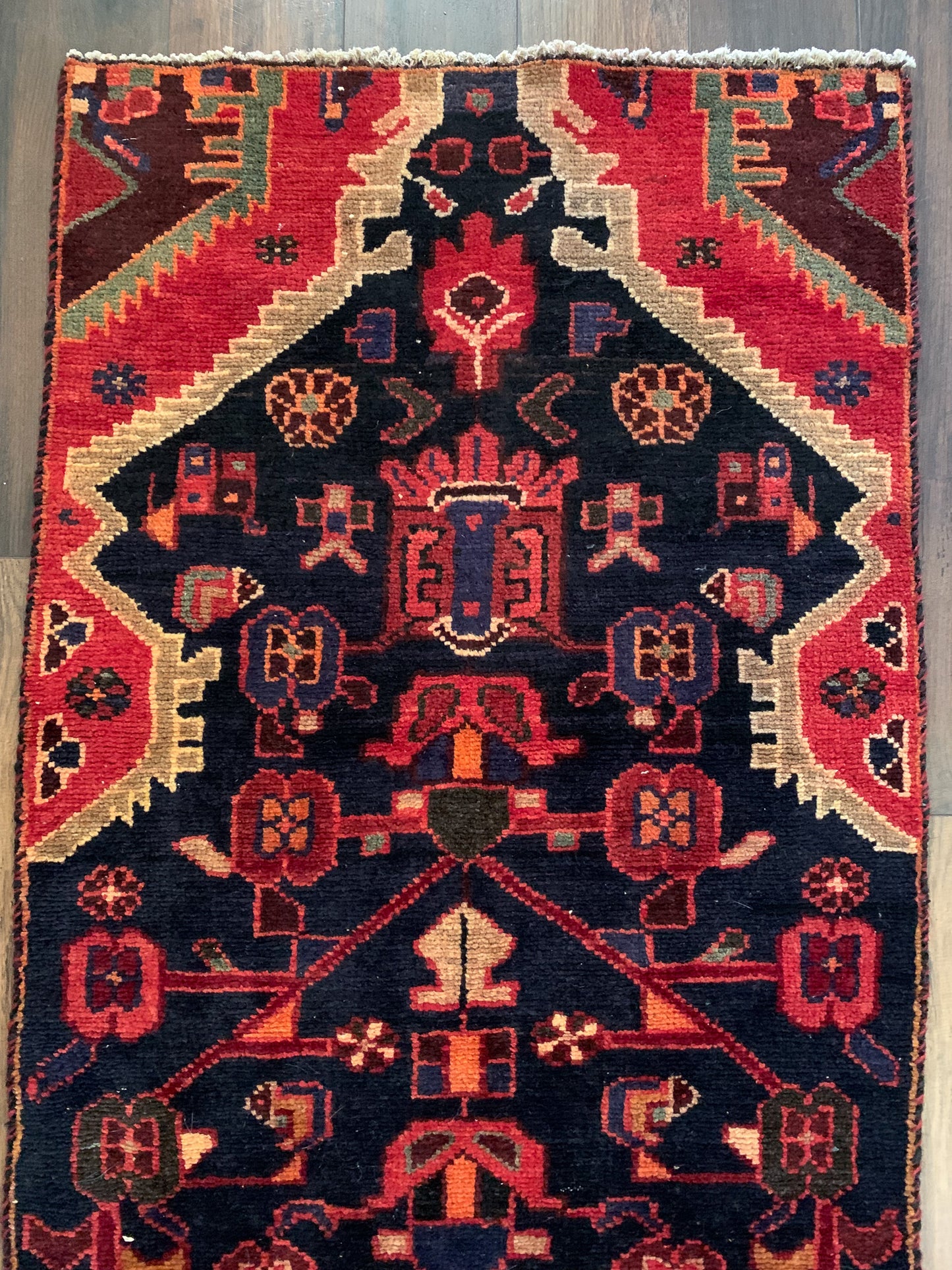 Vintage Persian Runner Rug No. R1158 - 2.2' x 7.4'