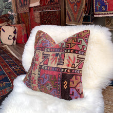 Load image into Gallery viewer, No. P323 - 16&quot; X 16&quot; Turkish Rug Pillow Cover
