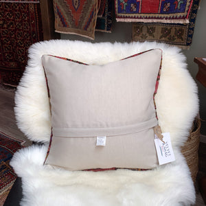 No. P323 - 16" X 16" Turkish Rug Pillow Cover