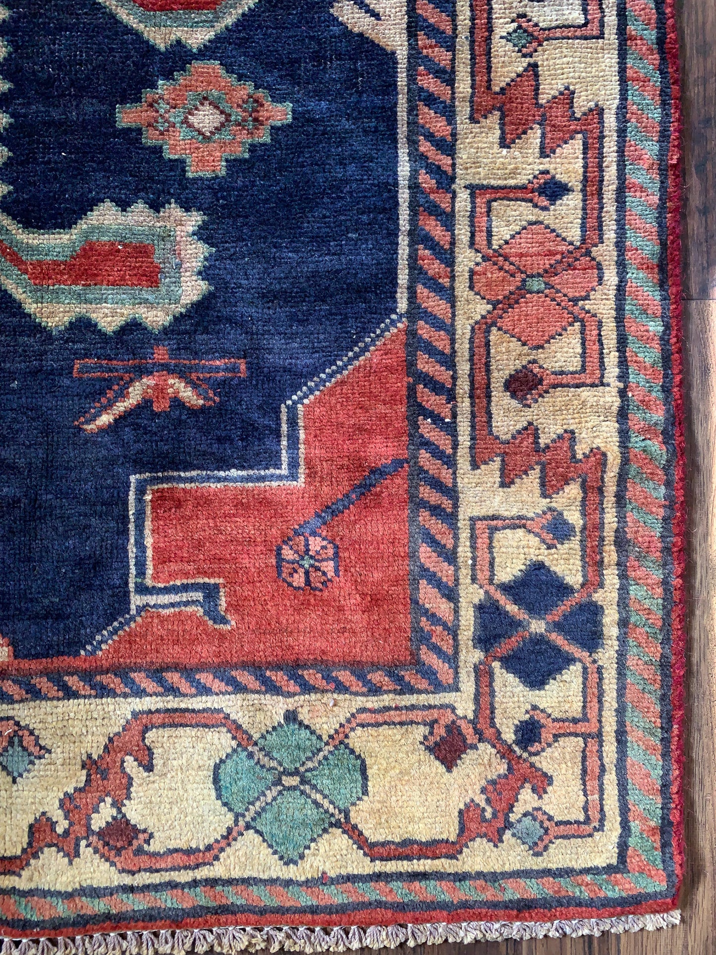 Reserved for Kristen - Vintage Persian Area Rug No. A1161 - 5' x 6.8'