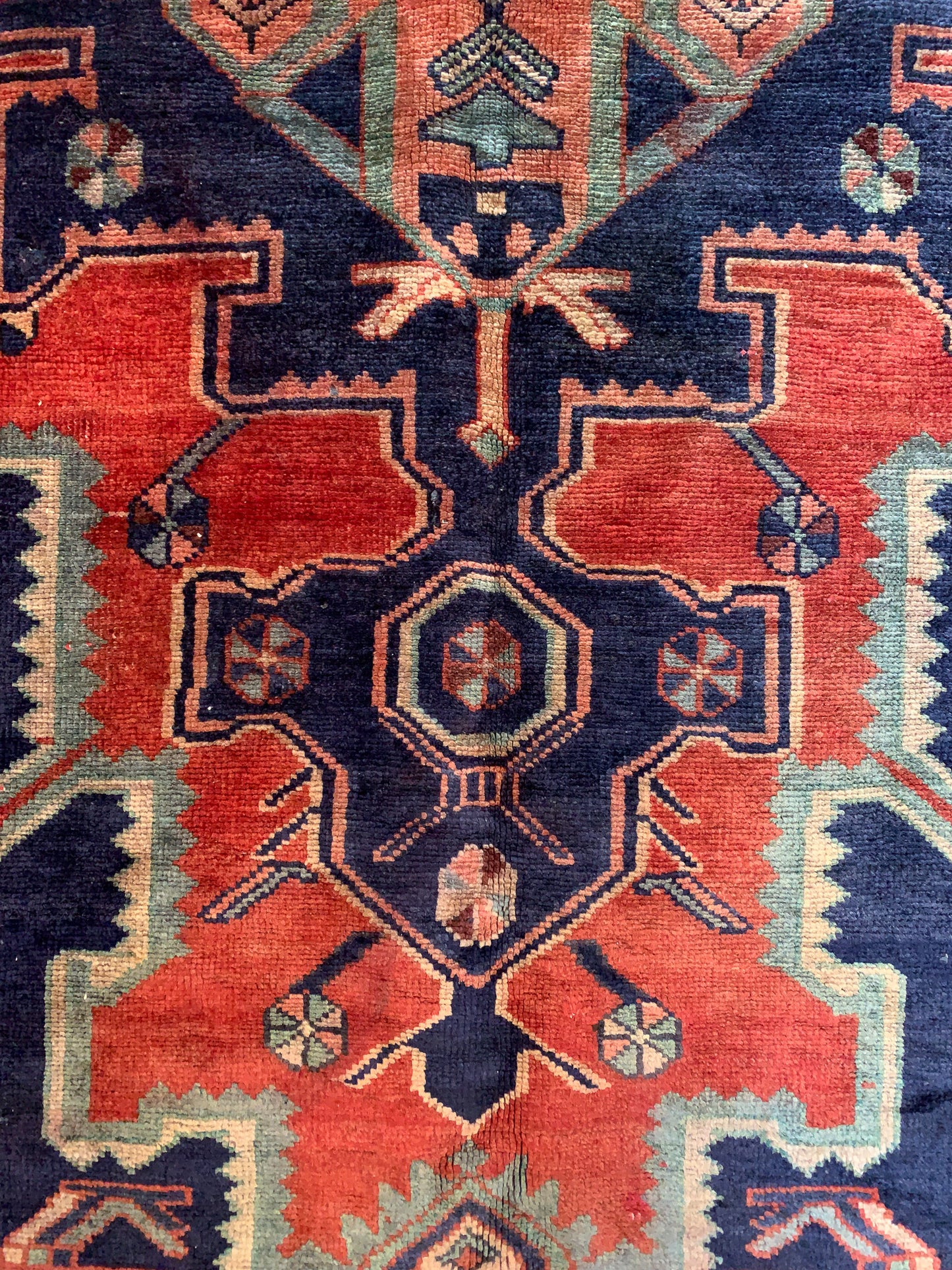 Reserved for Kristen - Vintage Persian Area Rug No. A1161 - 5' x 6.8'
