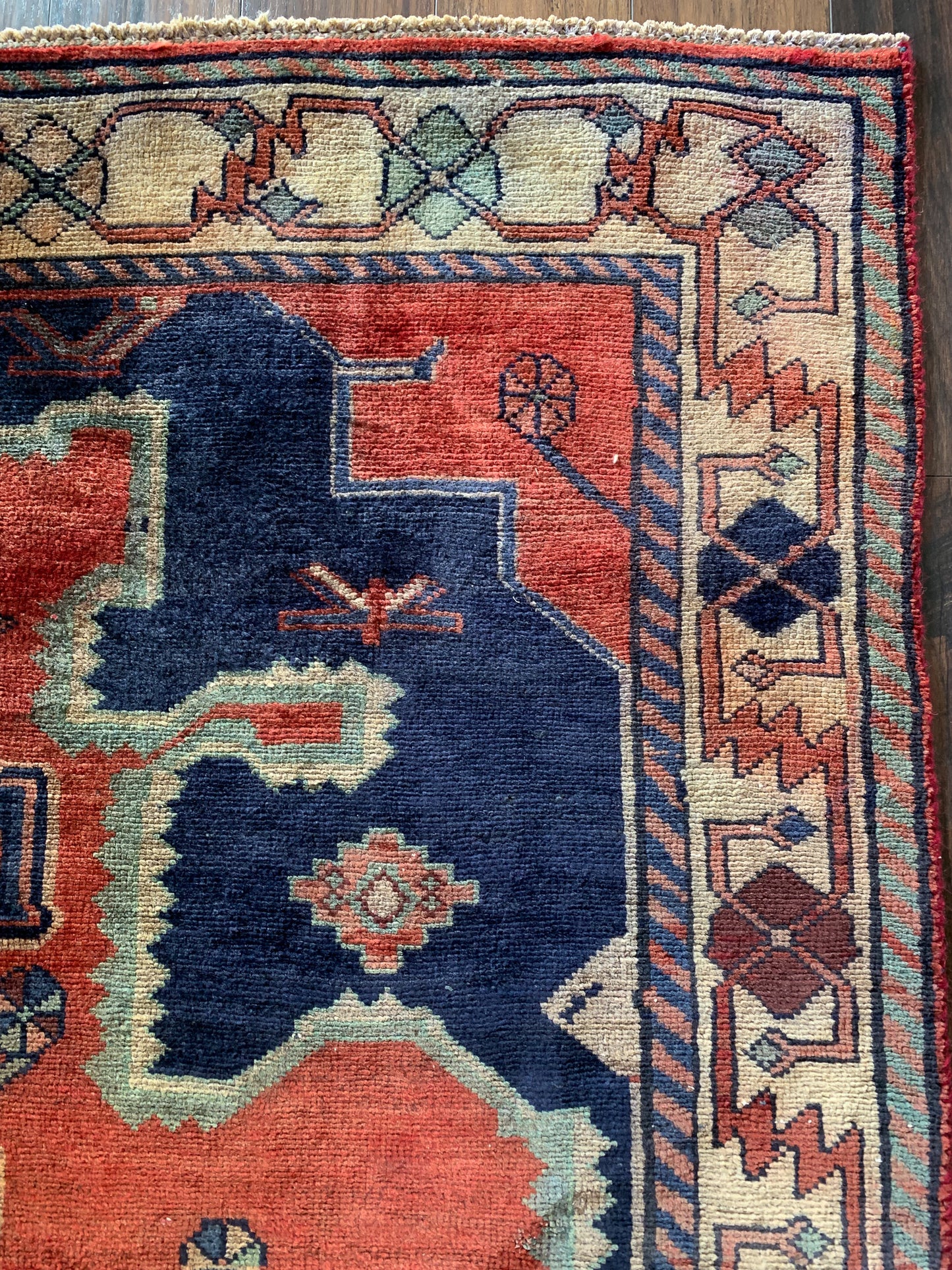 Reserved for Kristen - Vintage Persian Area Rug No. A1161 - 5' x 6.8'