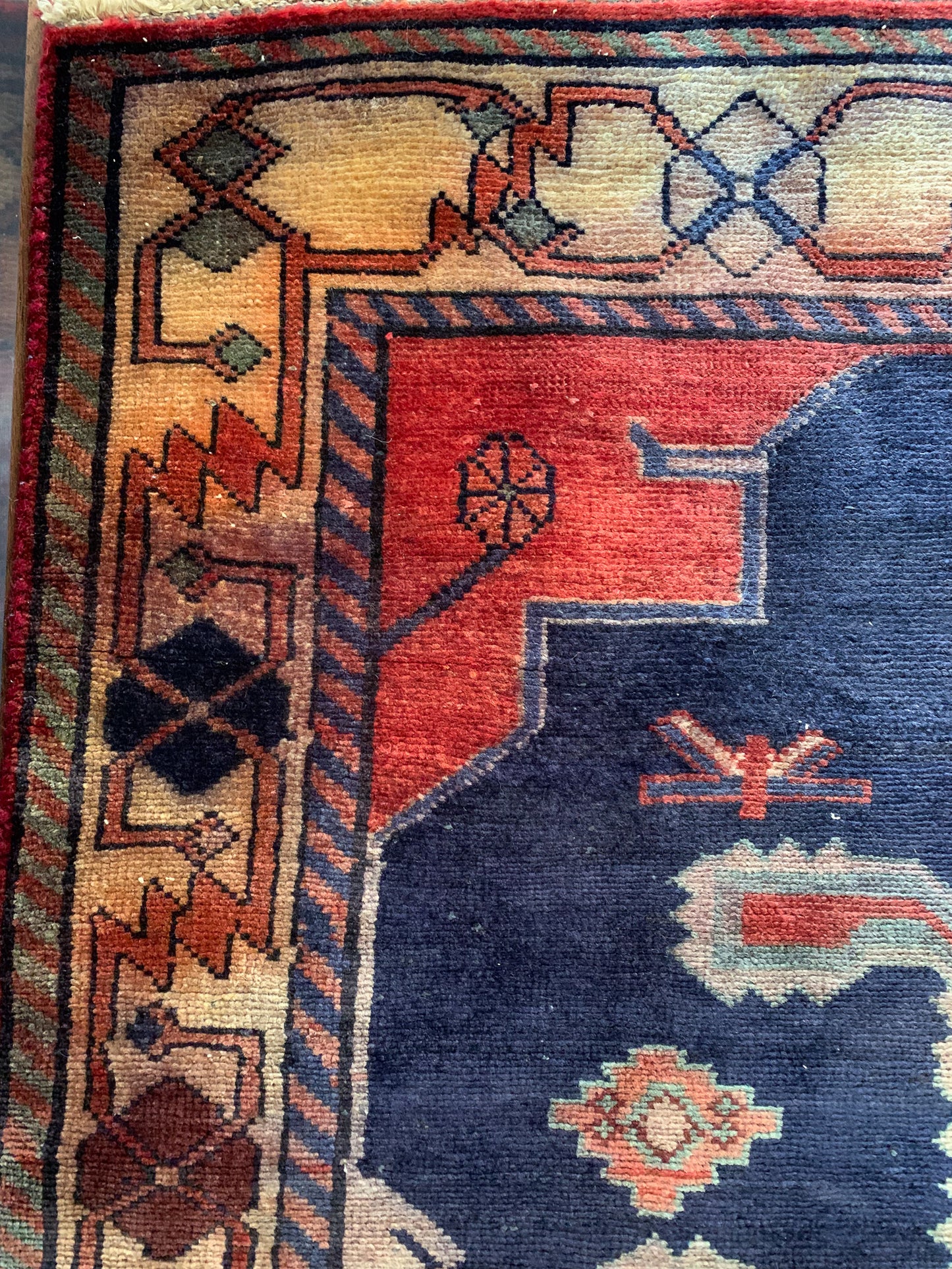 Reserved for Kristen - Vintage Persian Area Rug No. A1161 - 5' x 6.8'