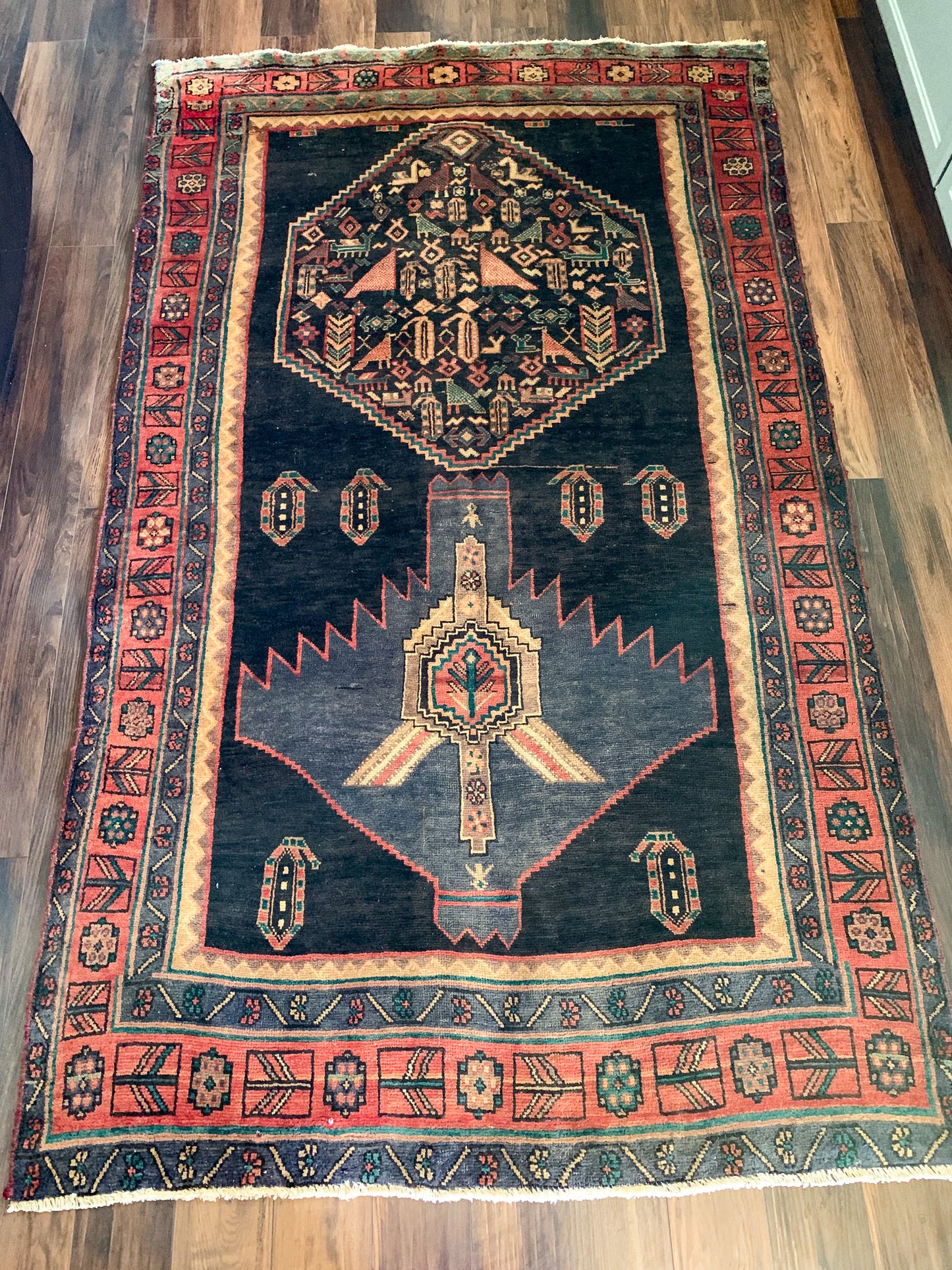 Vintage Persian Area Rug No. A1163 - 4.7' x 7.8'