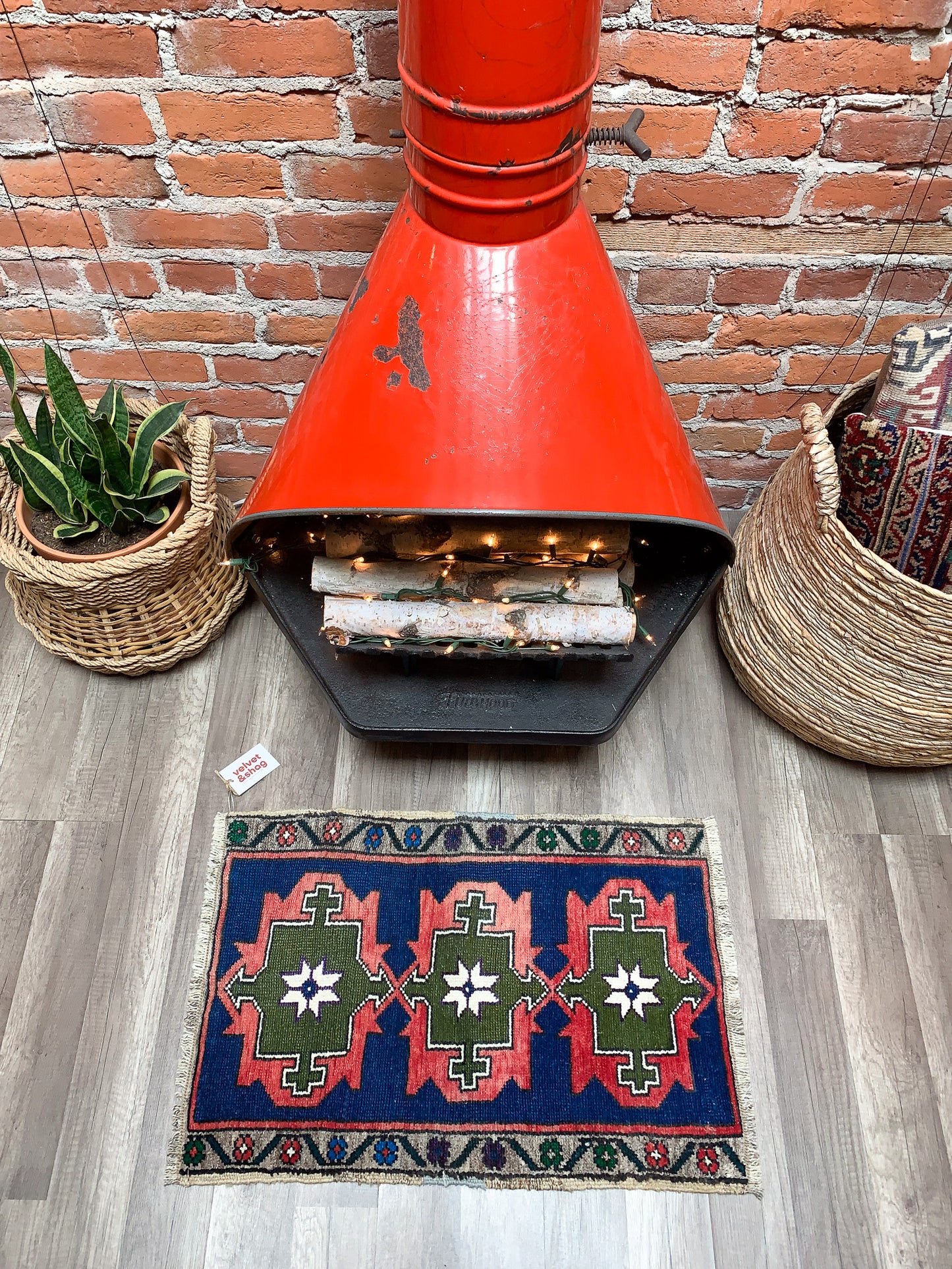 Vintage Turkish Mini Rug 1.6'x2.5' - No. 657