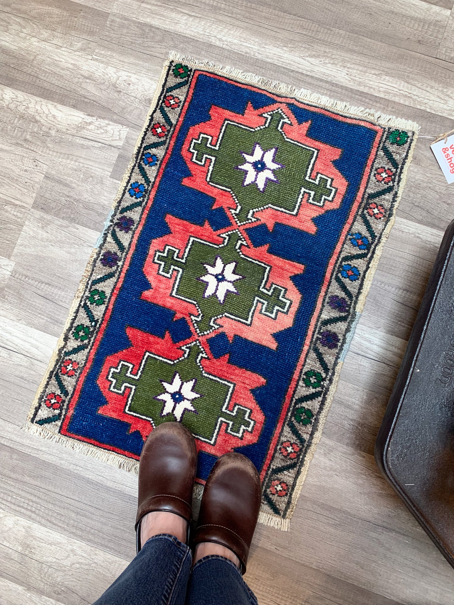 Vintage Turkish Mini Rug 1.6'x2.5' - No. 657