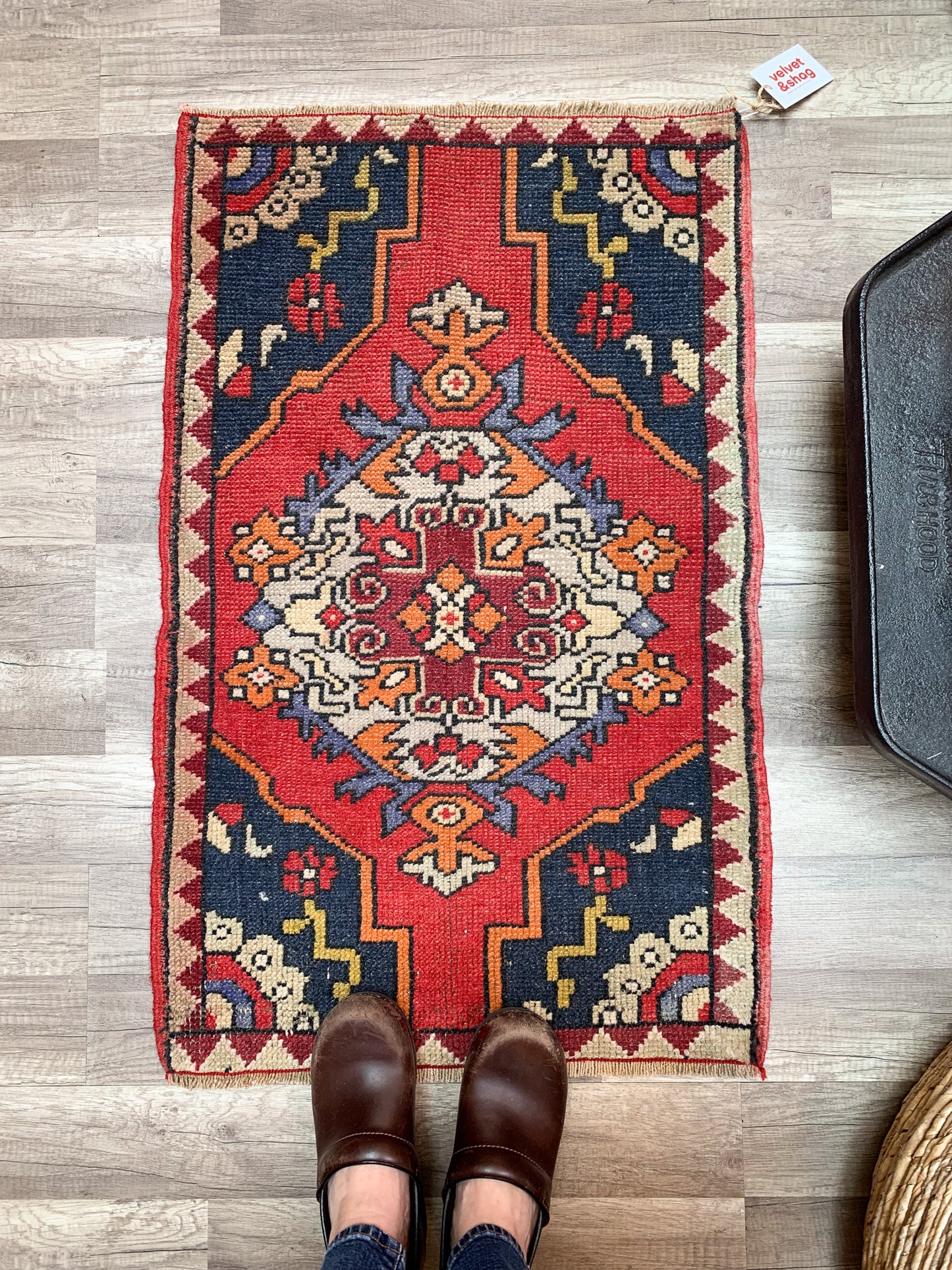 Vintage Turkish Mini Rug 1.9'x3.1' - No. 663