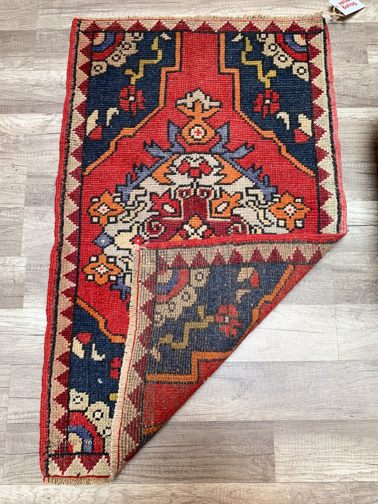 Vintage Turkish Mini Rug 1.9'x3.1' - No. 663