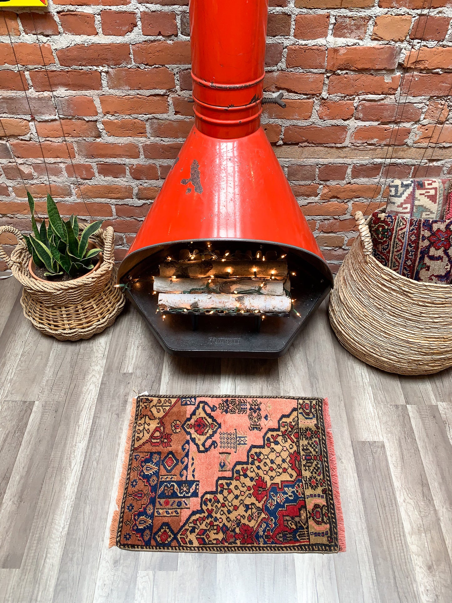 Vintage Turkish Mini Rug 1.5'x2.1' - No. 658