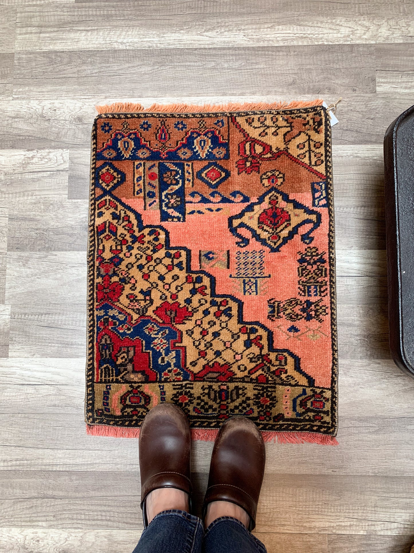 Vintage Turkish Mini Rug 1.5'x2.1' - No. 658