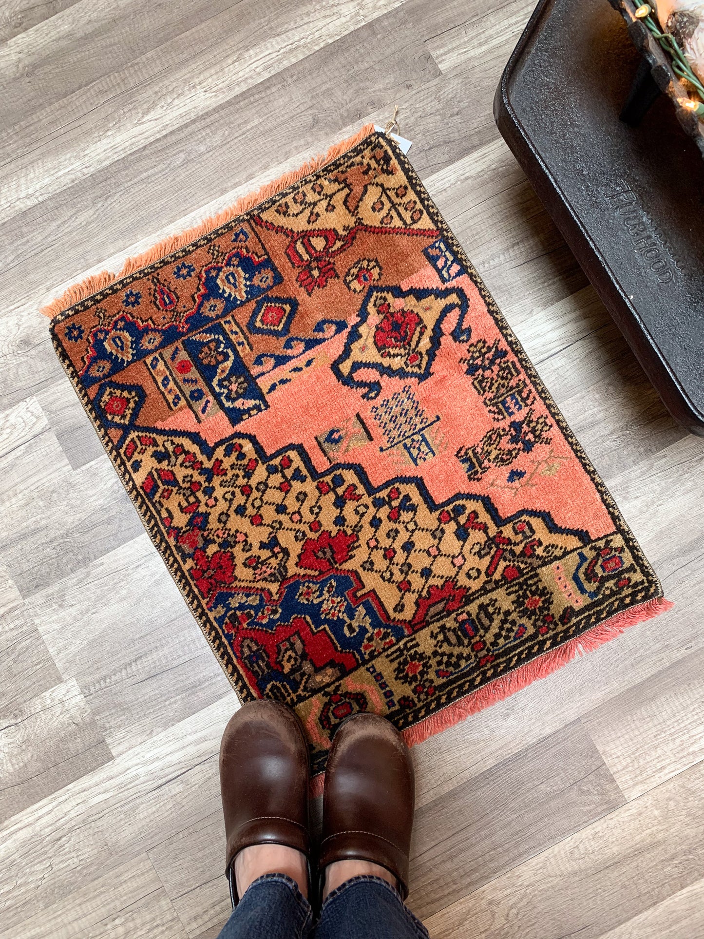 Vintage Turkish Mini Rug 1.5'x2.1' - No. 658