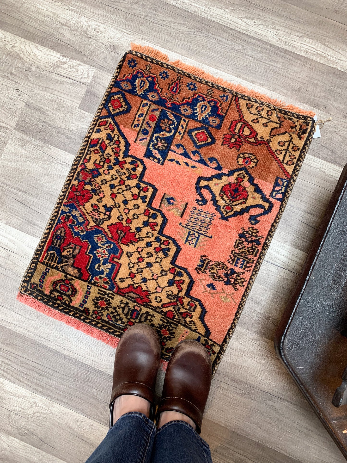Vintage Turkish Mini Rug 1.5'x2.1' - No. 658
