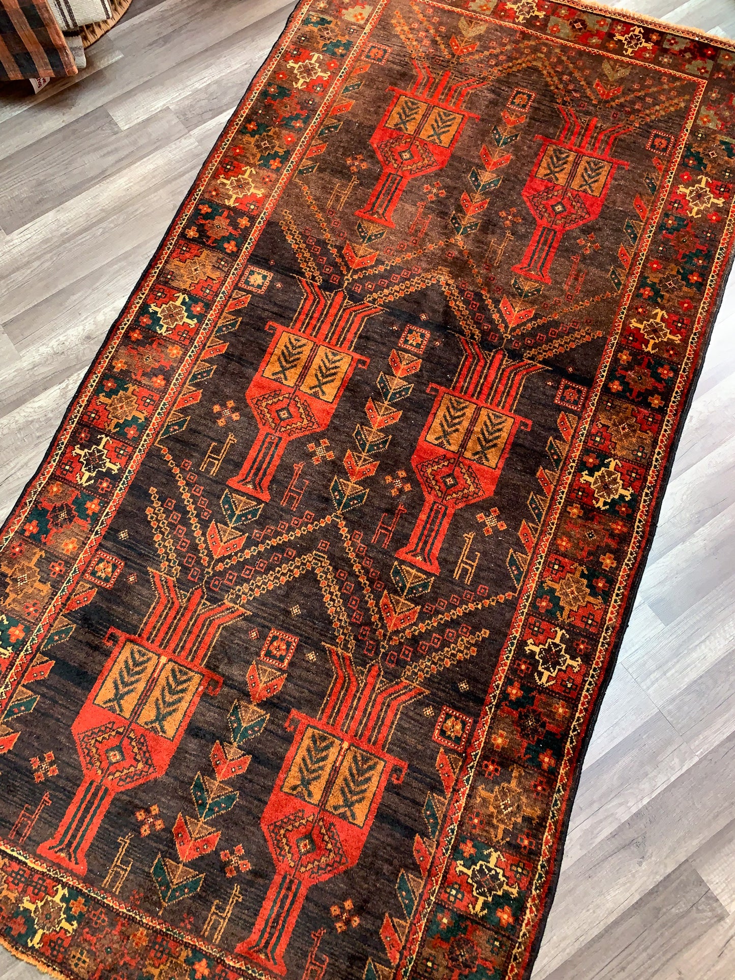 Vintage Persian Area Rug No. A1165 - 4.1' x 7.8'
