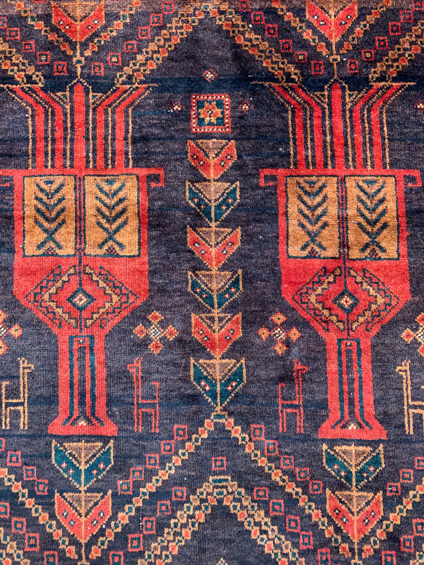 Vintage Persian Area Rug No. A1165 - 4.1' x 7.8'
