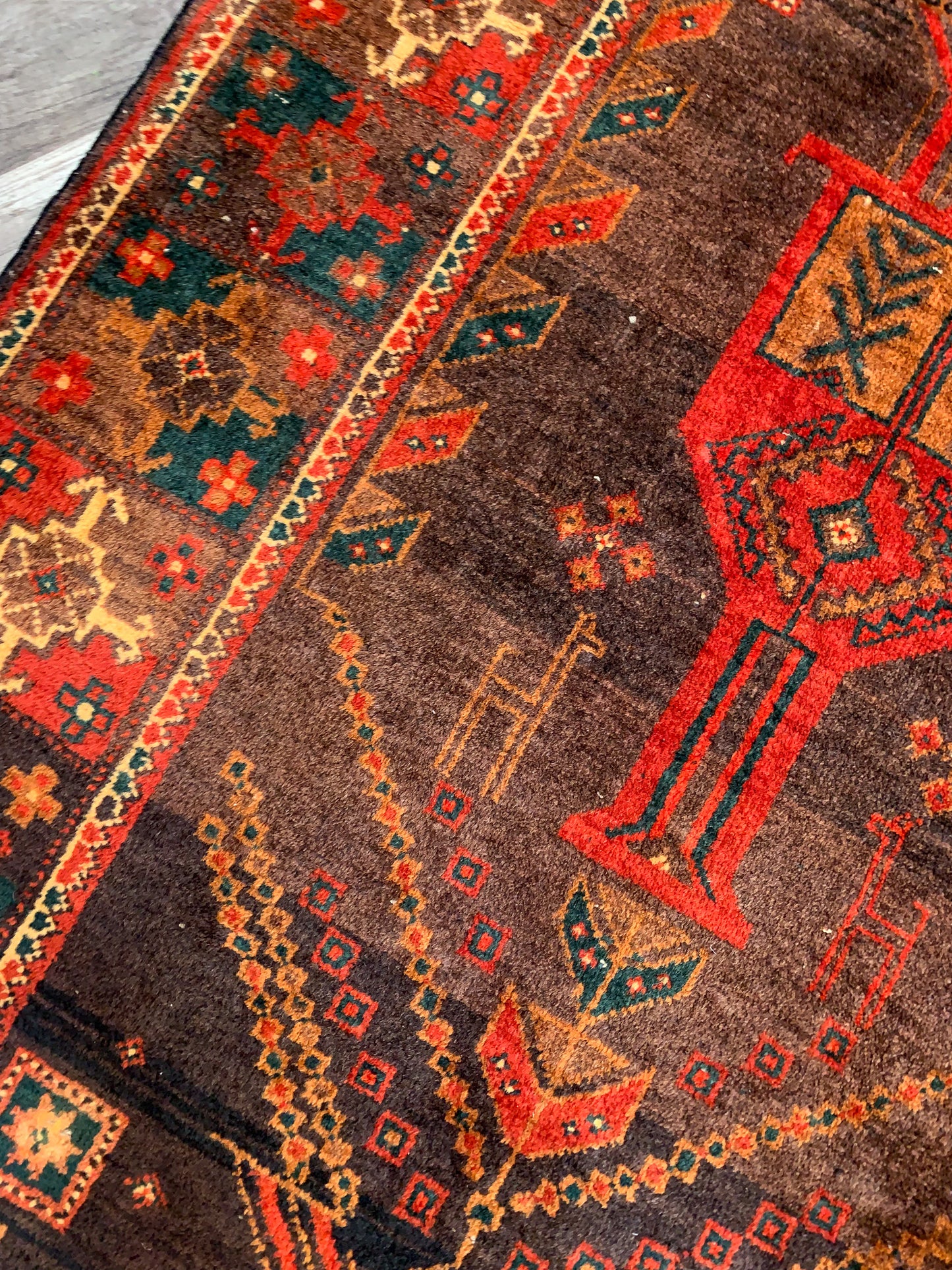 Vintage Persian Area Rug No. A1165 - 4.1' x 7.8'