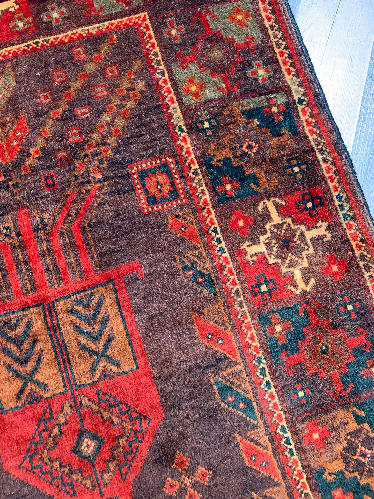 Vintage Persian Area Rug No. A1165 - 4.1' x 7.8'