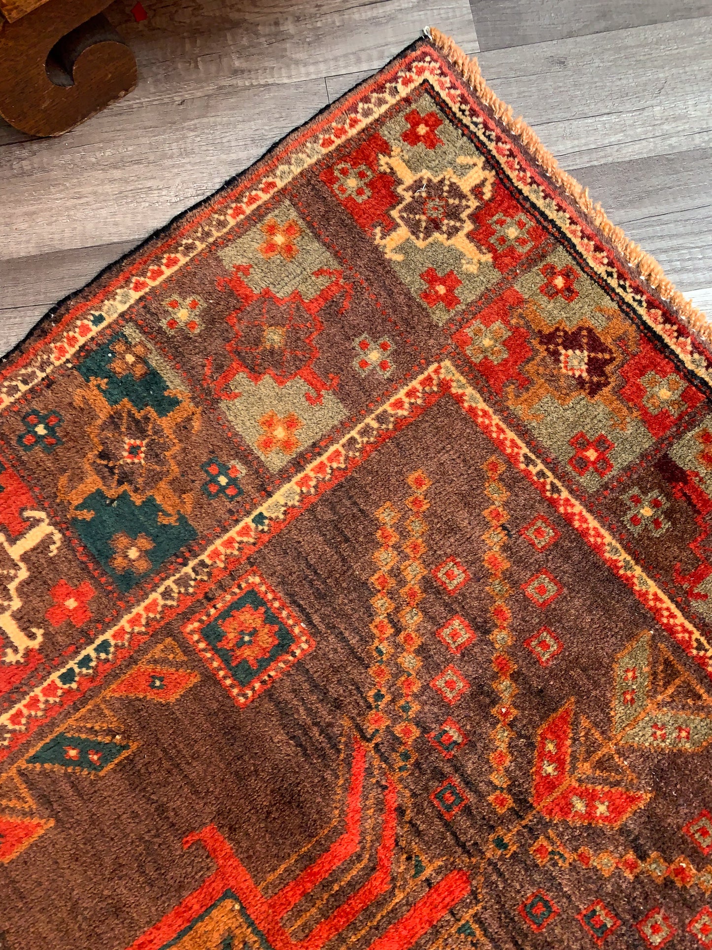 Vintage Persian Area Rug No. A1165 - 4.1' x 7.8'