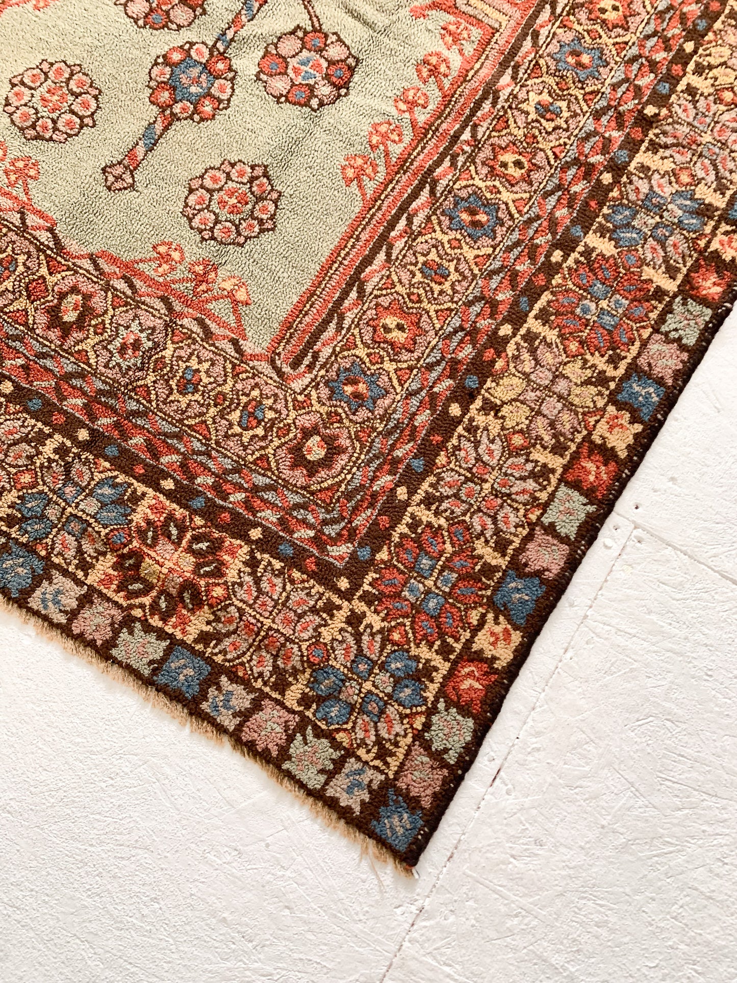 Vintage Turkish Prayer Area Rug - 3.9' x 5.6'