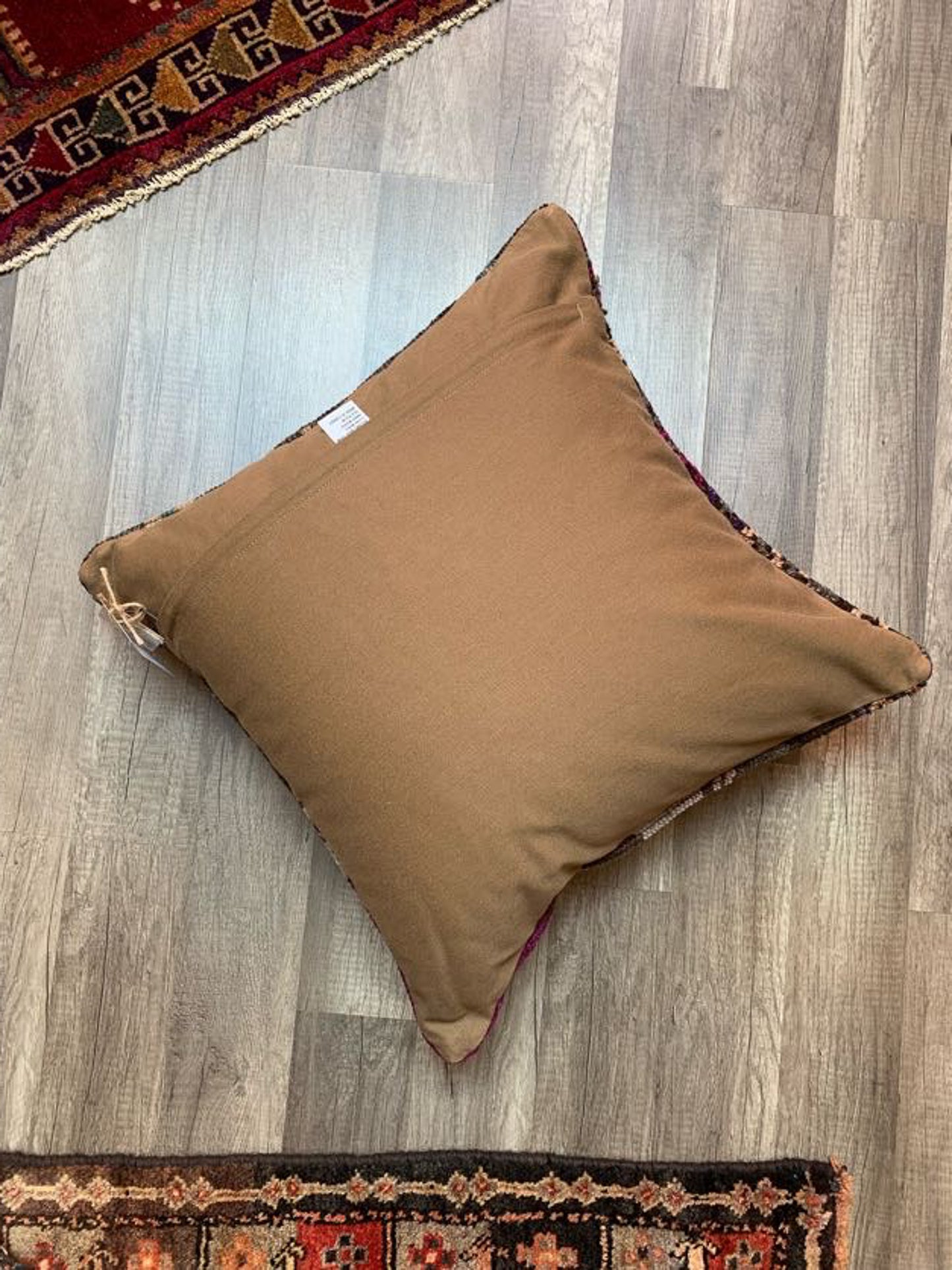 No. P374- 20" X 20" Turkish Rug Pillow Cover