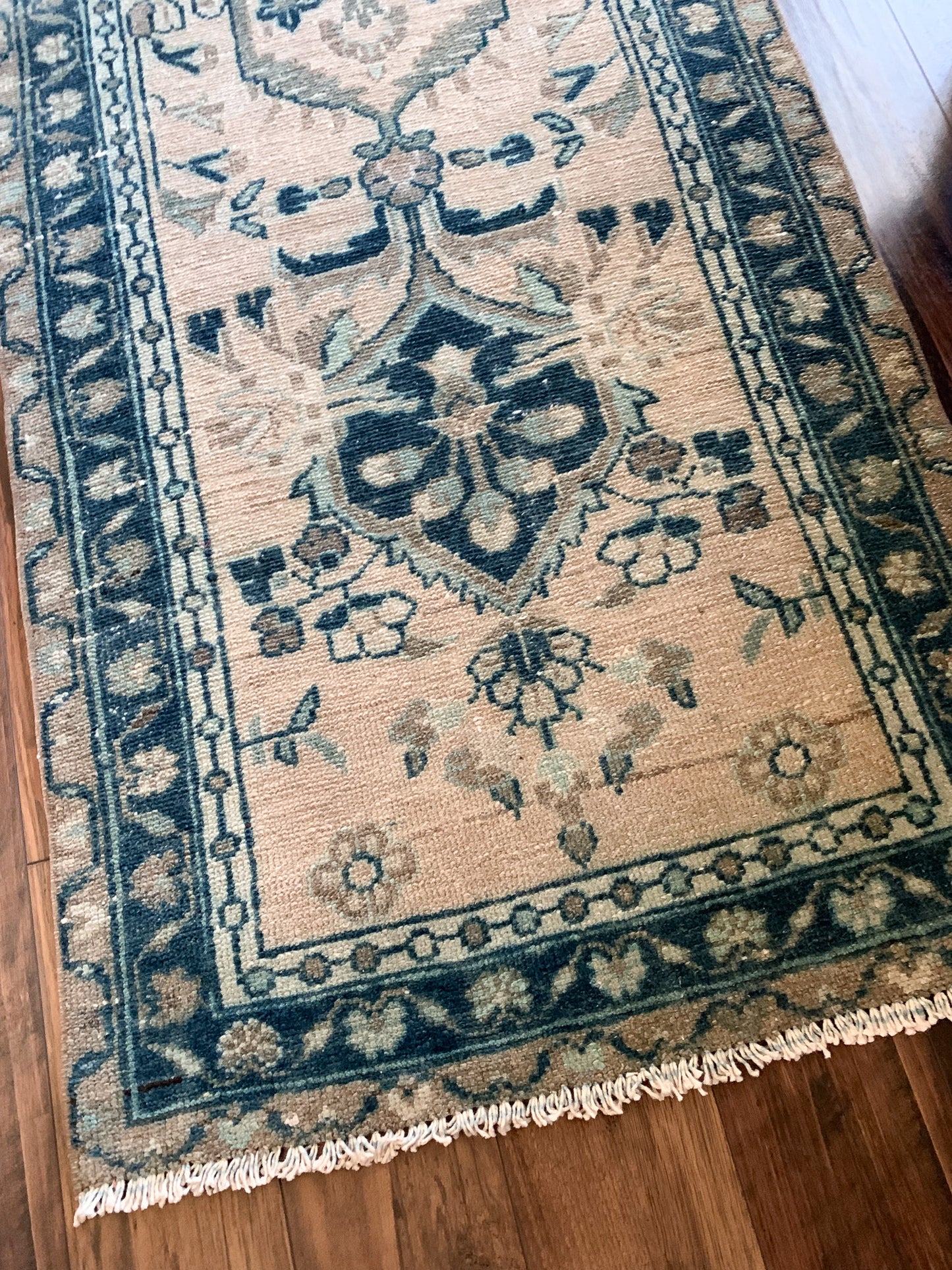 Reserved for Lisa - No. R1132 - 2.4' x 10.1' Vintage Persian Zencan Runner Rug