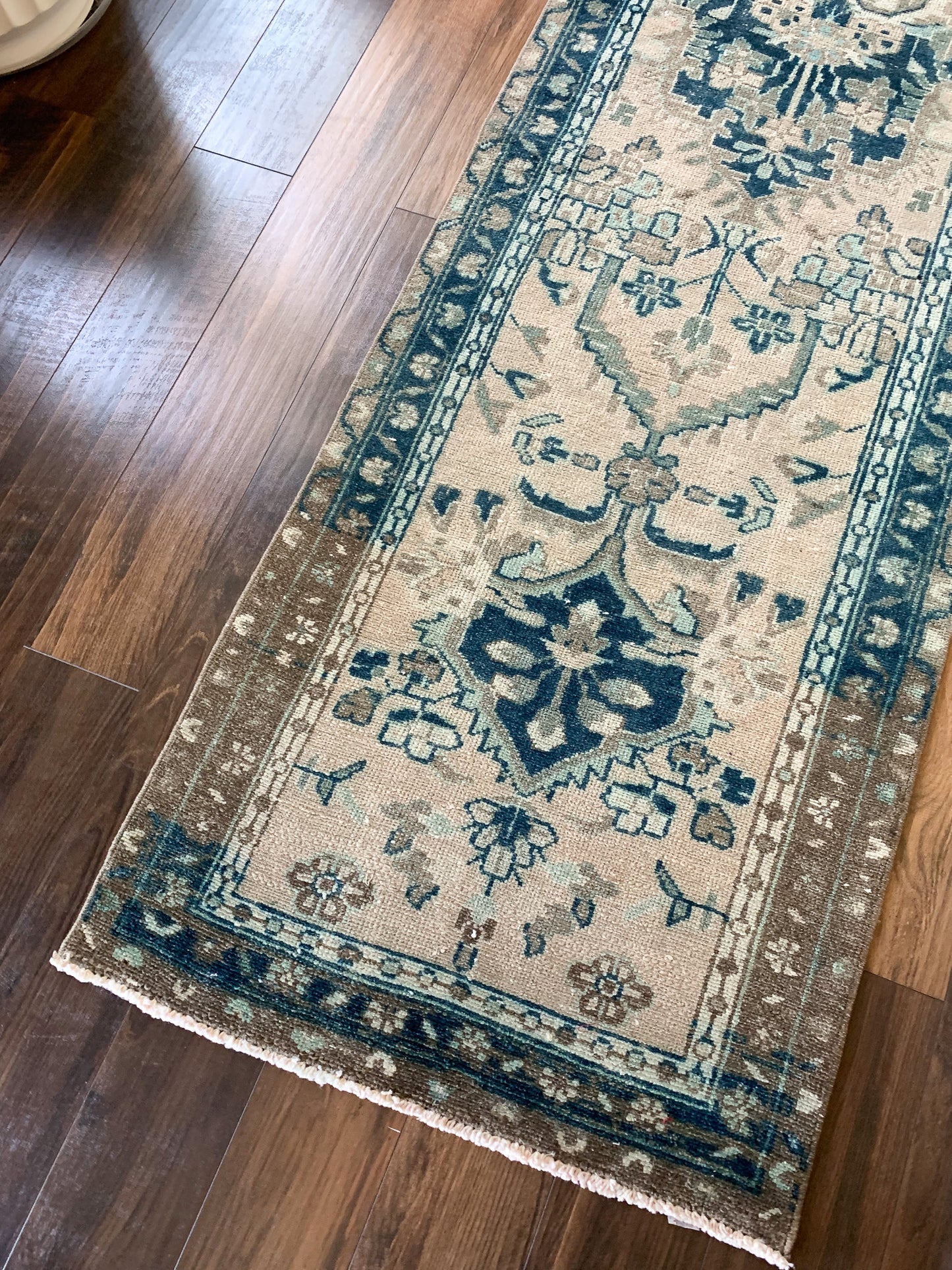 Reserved for Lisa - No. R1132 - 2.4' x 10.1' Vintage Persian Zencan Runner Rug