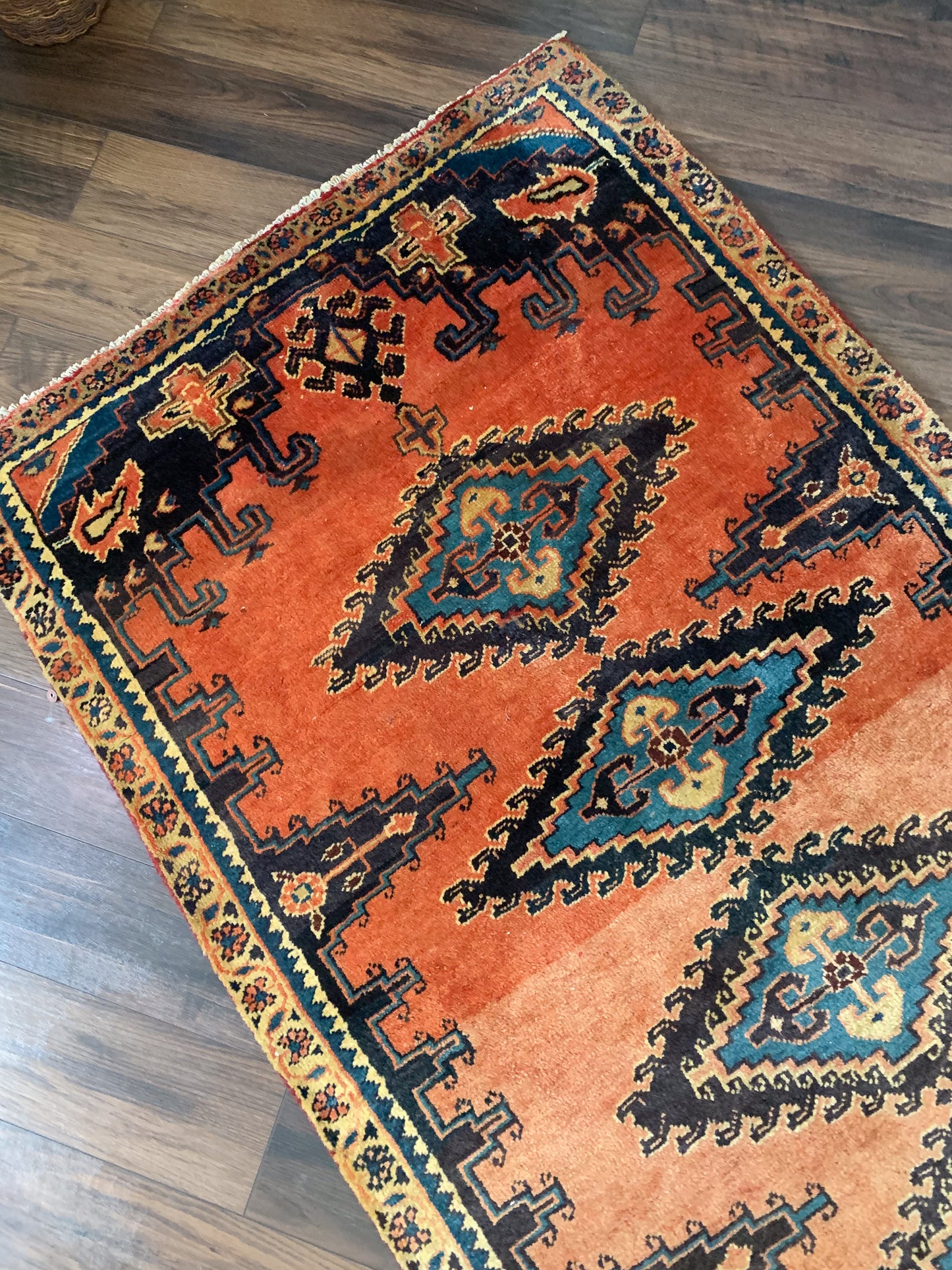 Vintage Persian Runner Rug No. R1177 - 3.3' x 9.7'