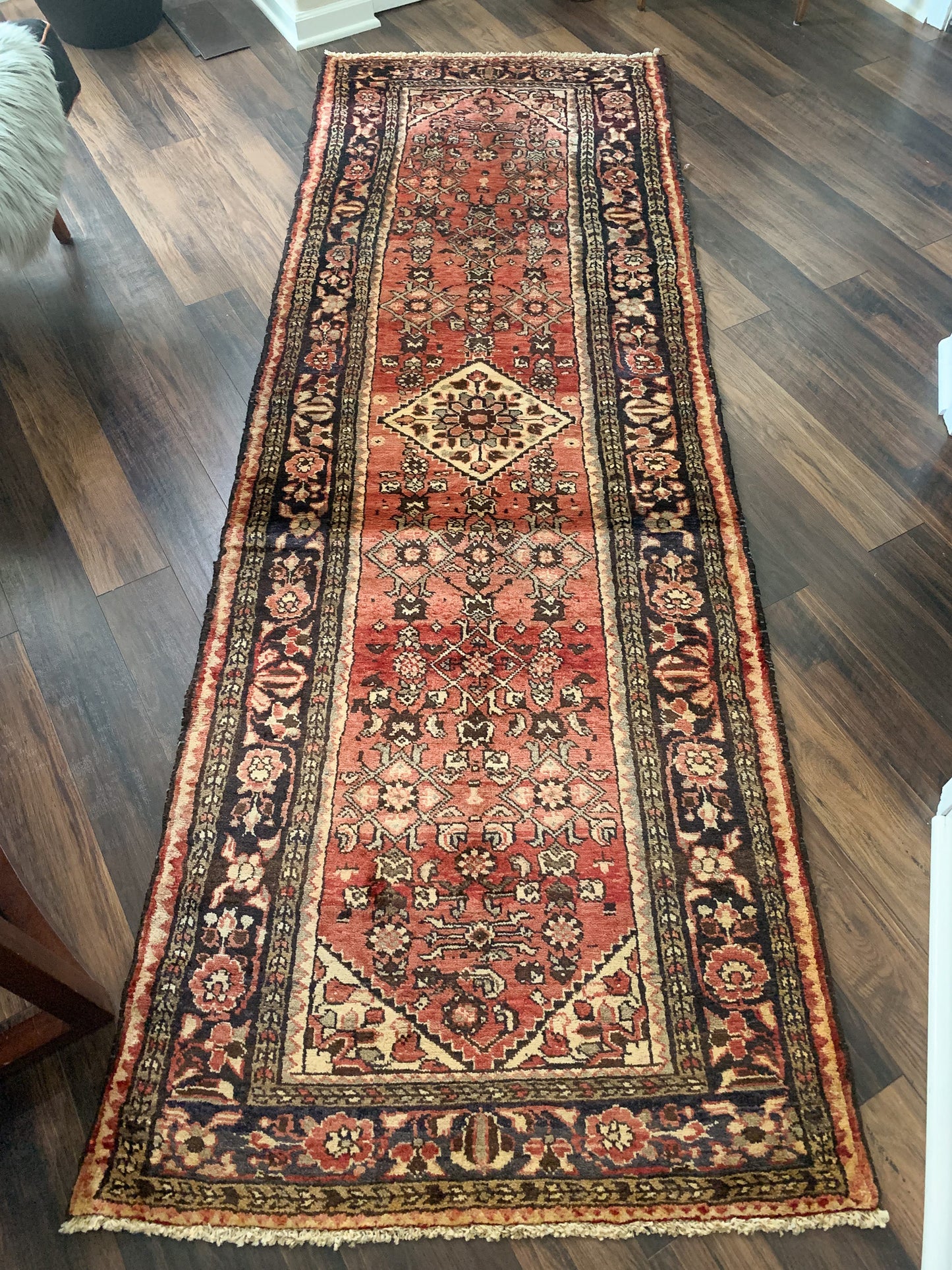 Vintage Persian Runner Rug No. R1178 - 3.3' x 9.2'