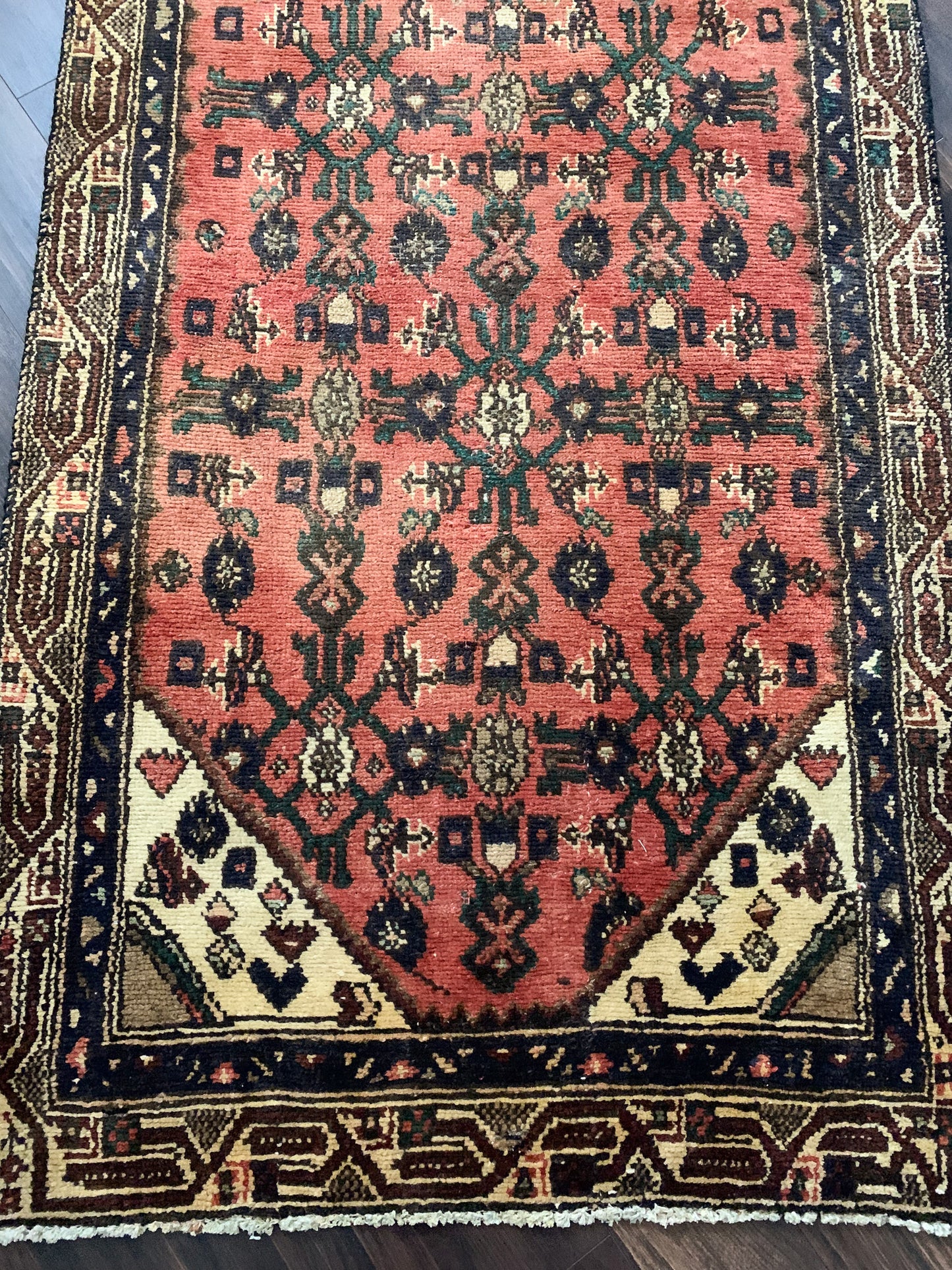 Vintage Persian Runner Rug No. R1179 - 3.2' x 9.0'