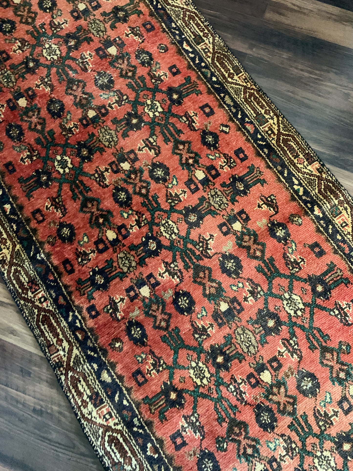 Vintage Persian Runner Rug No. R1179 - 3.2' x 9.0'