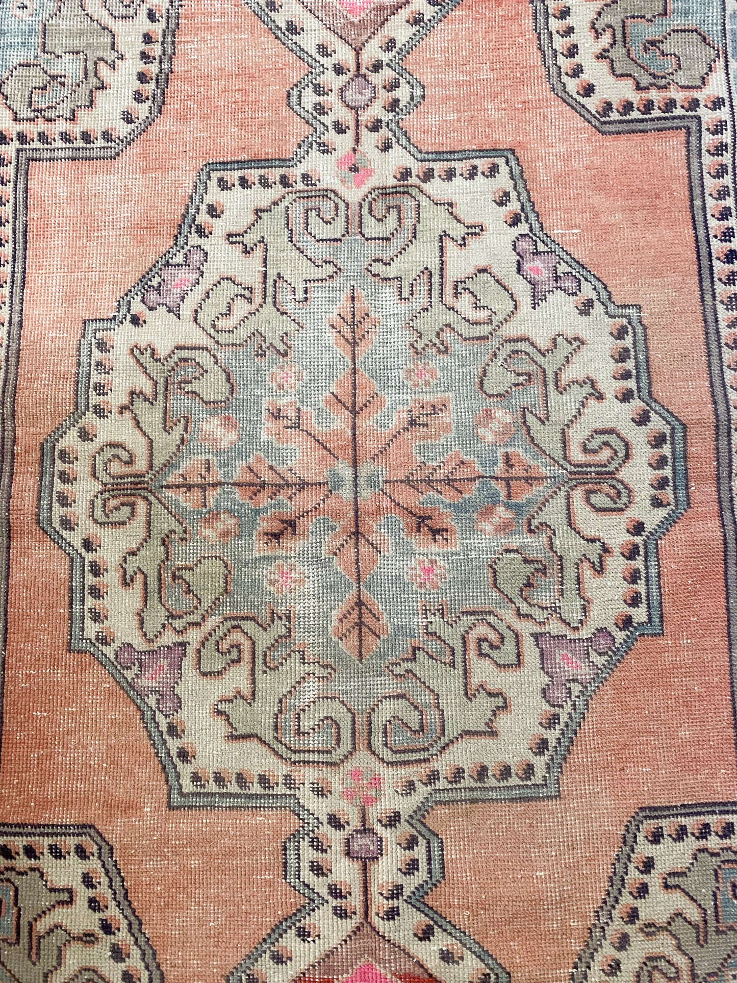 Vintage Turkish Area Rug No. A1180 - 4.1' x 7.6'