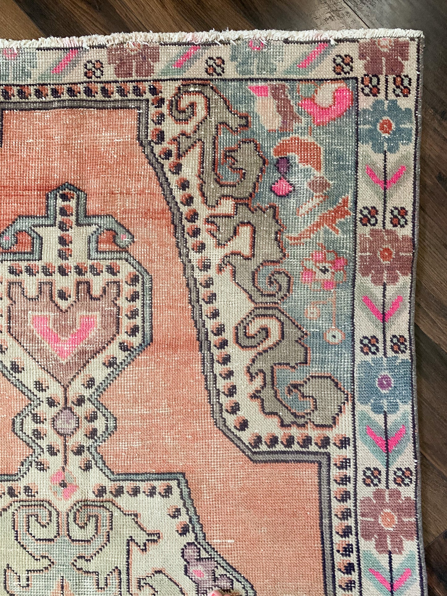Vintage Turkish Area Rug No. A1180 - 4.1' x 7.6'