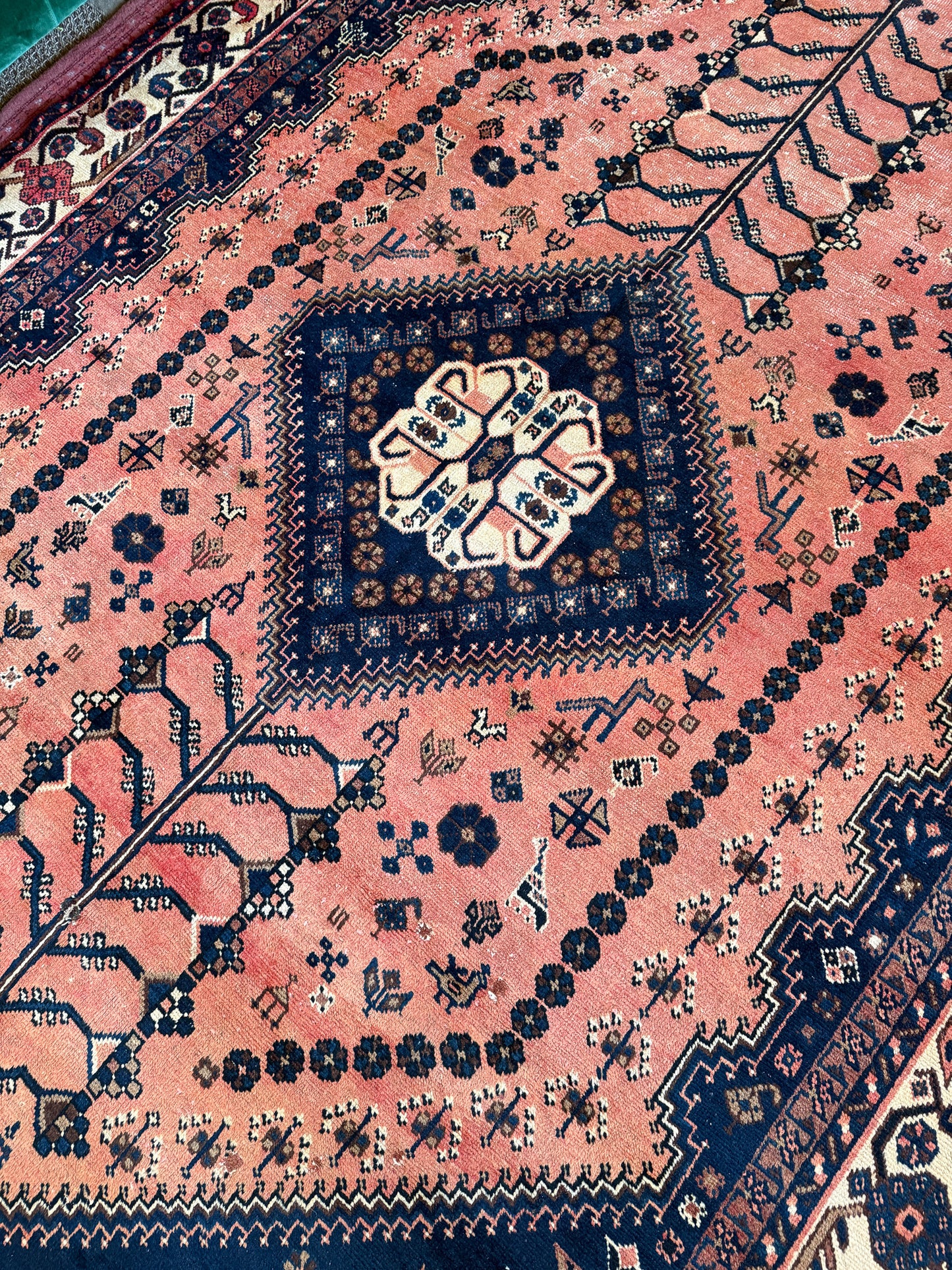Vintage Persian Area Rug No. A1186 - 6.9' x 11'