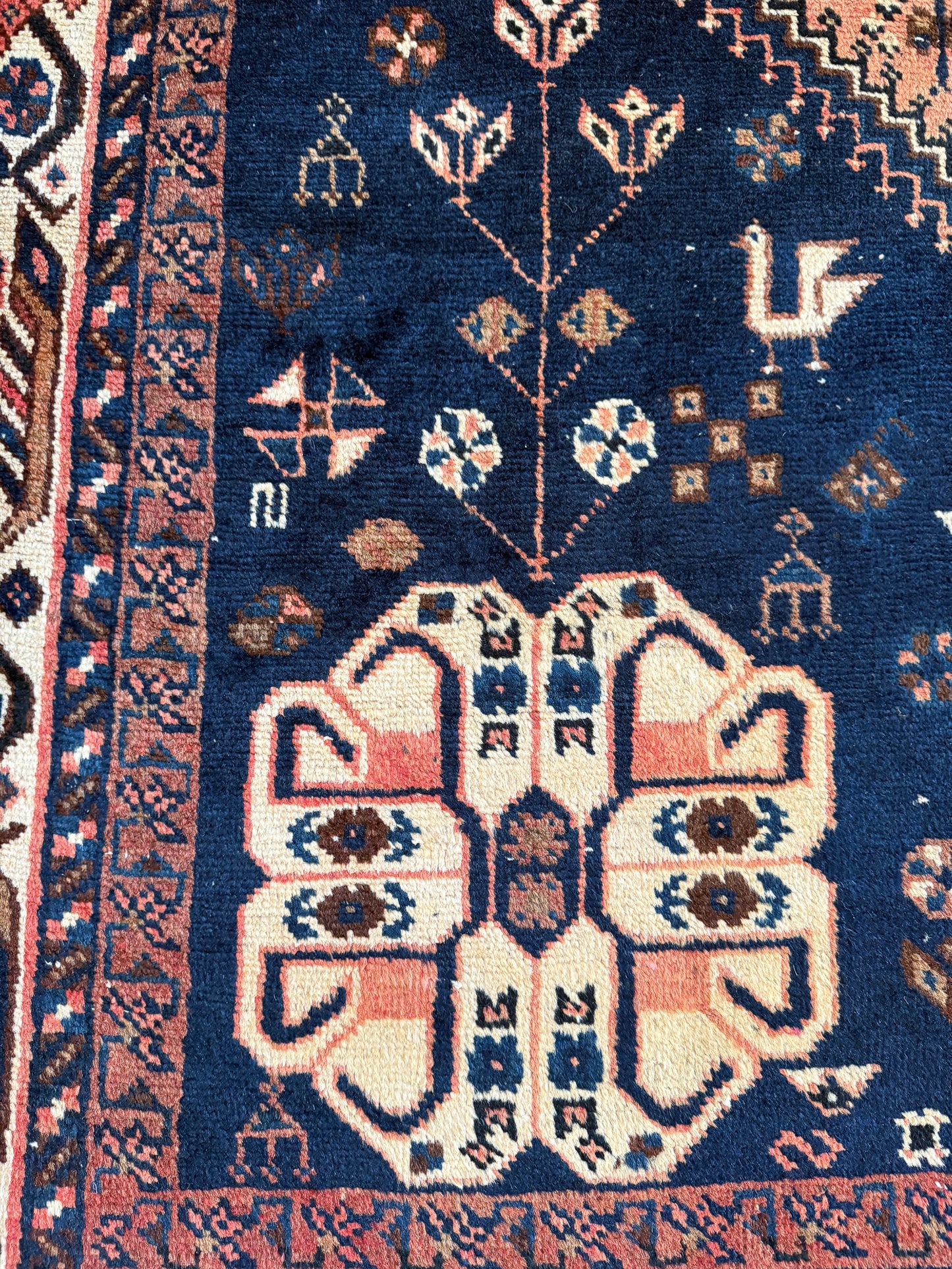 Vintage Persian Area Rug No. A1186 - 6.9' x 11'