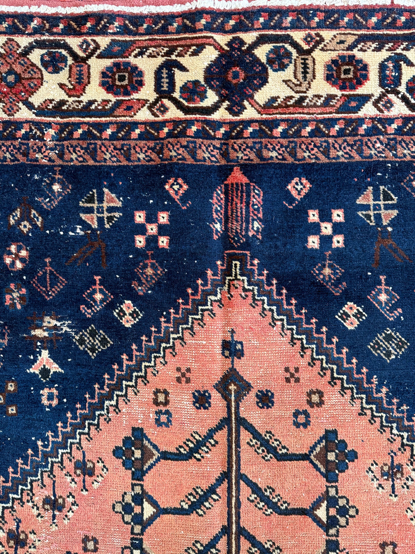 Vintage Persian Area Rug No. A1186 - 6.9' x 11'