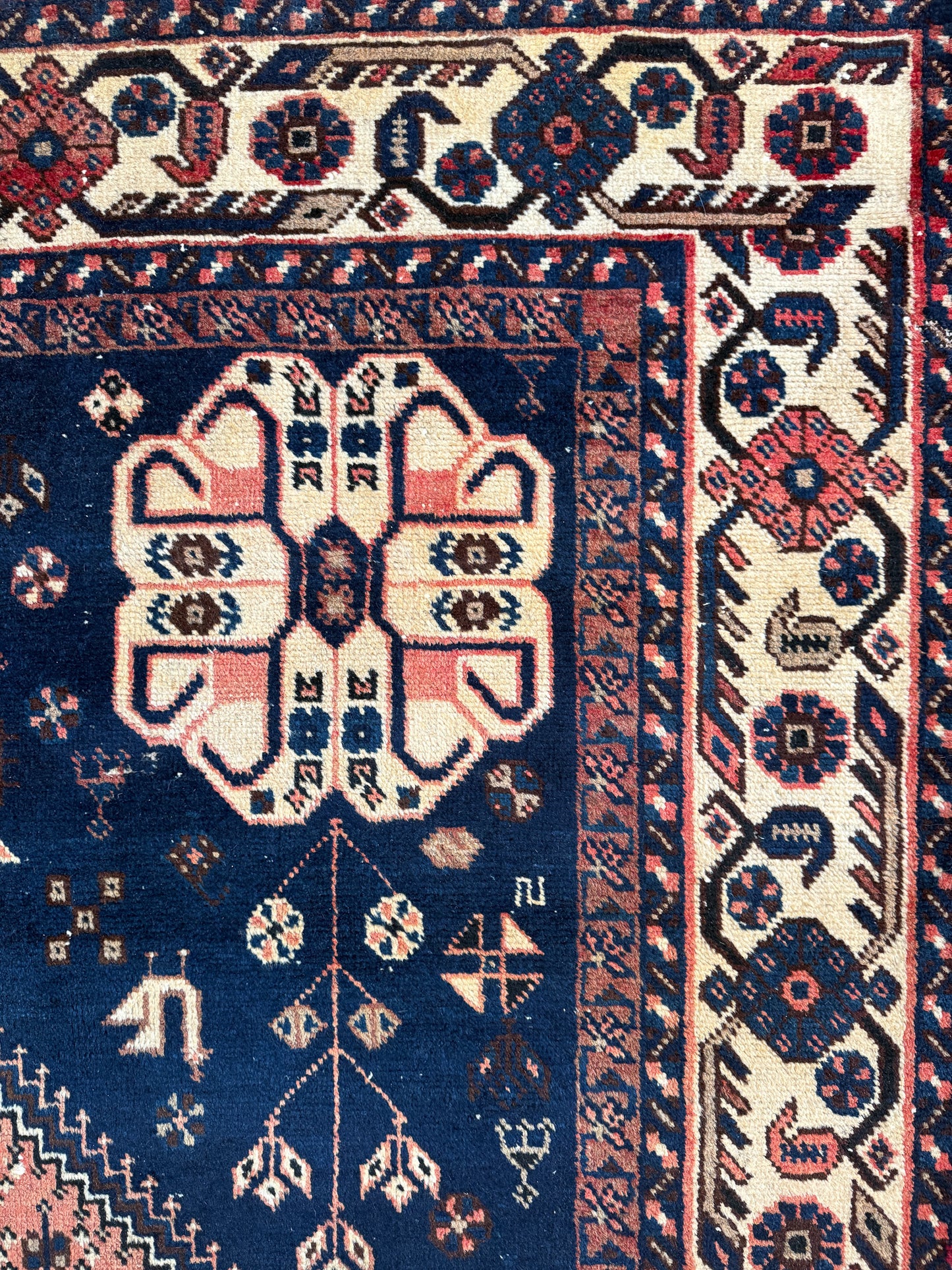 Vintage Persian Area Rug No. A1186 - 6.9' x 11'