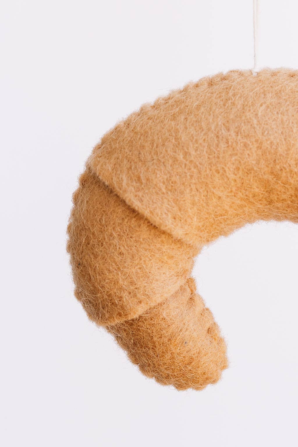 Croissant Felt Ornament