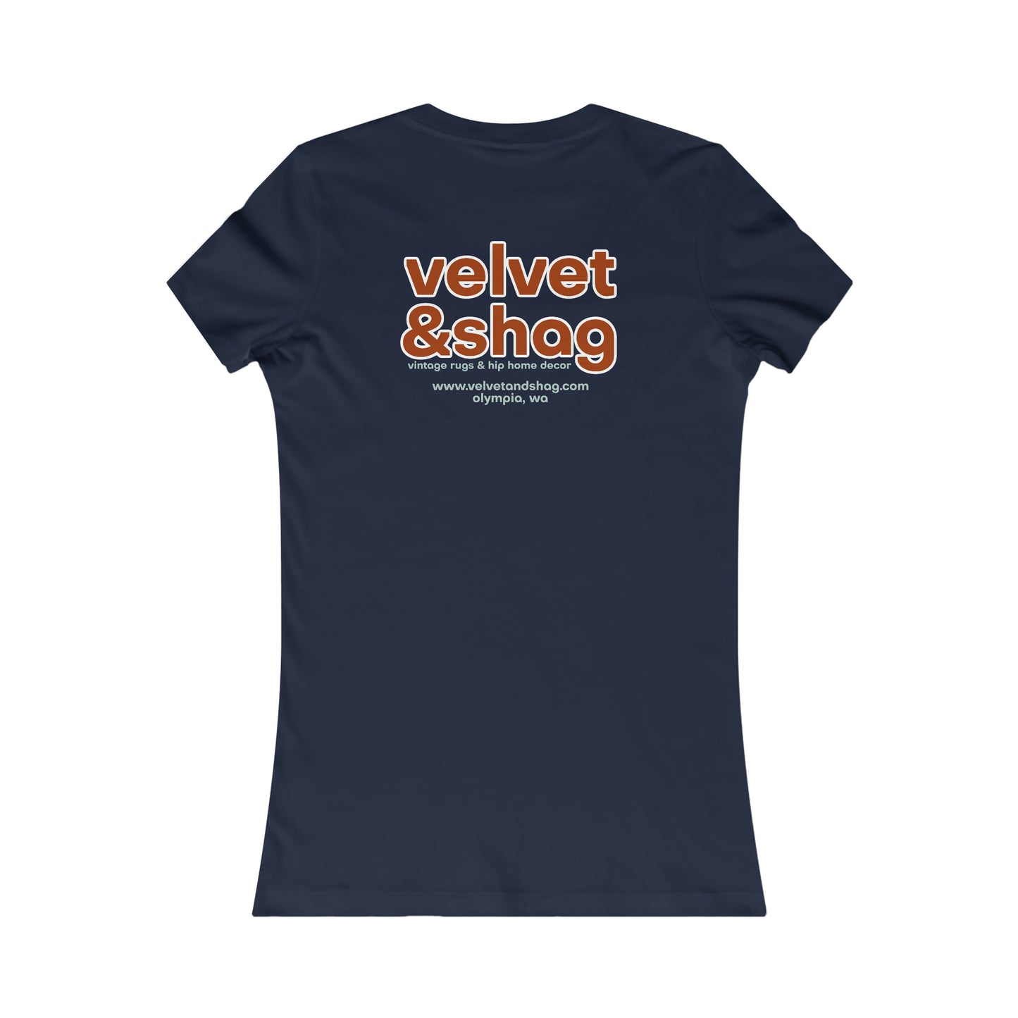 "Vintage Rugs are My Drugs" Women's Favorite Tee in Navy