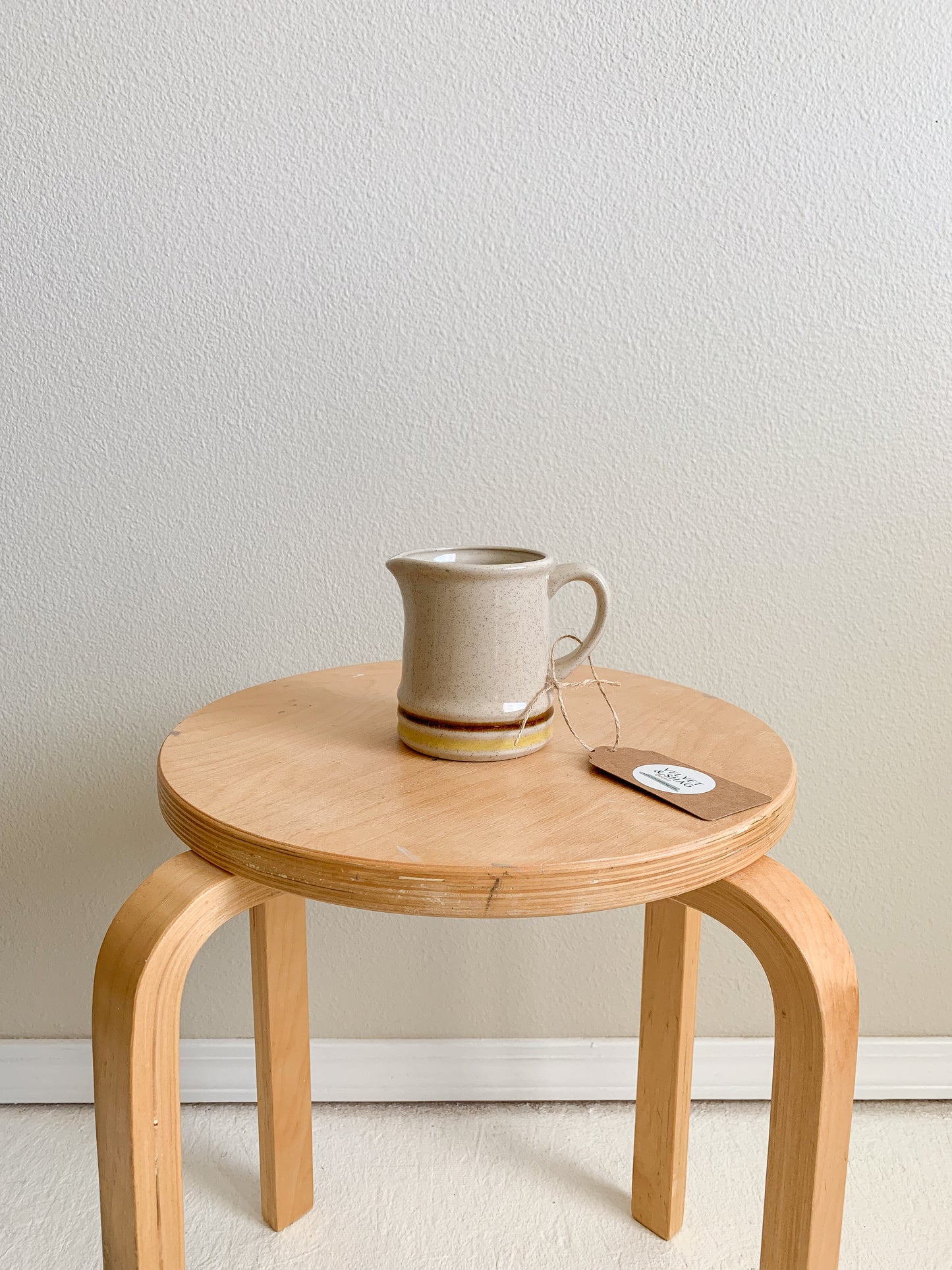 Vintage Japanese Stoneware Cream Pitcher - Local Olympia Pickup Only