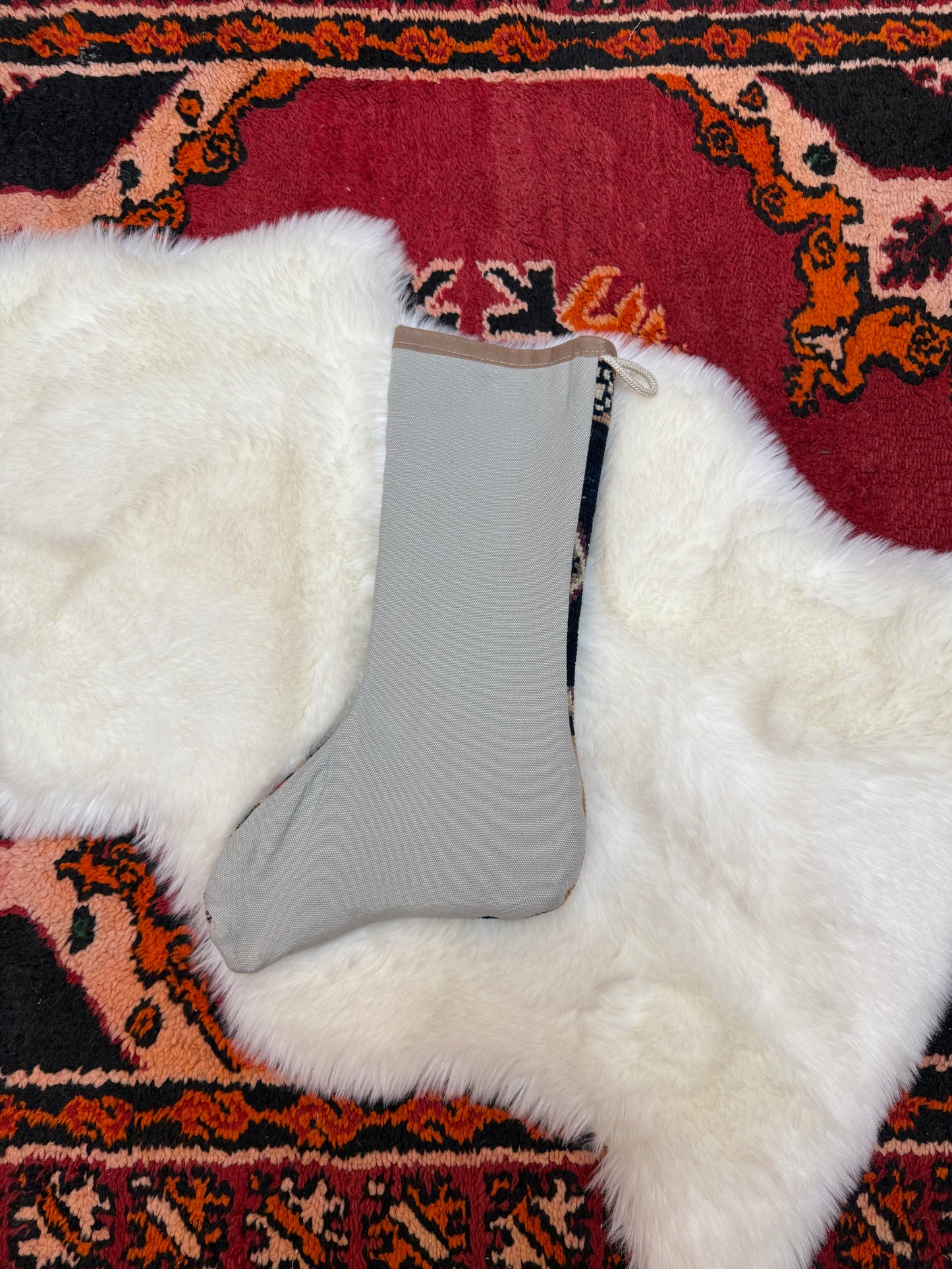 No. S241 - Vintage Turkish Rug Holiday Stocking