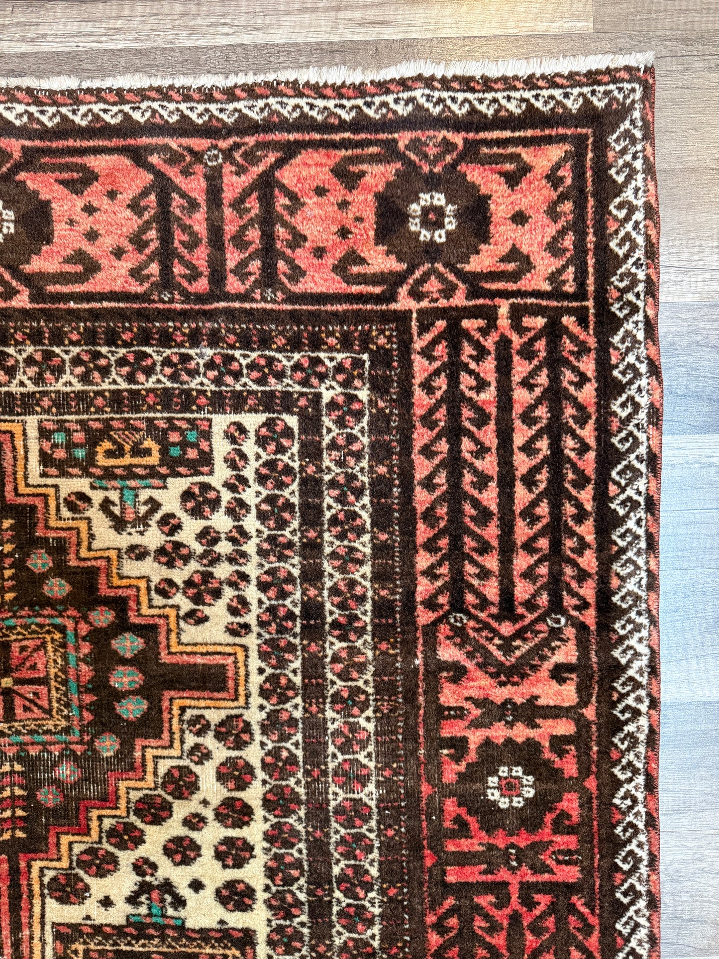 Vintage Turkish Rug No. A1214 - 3.4’x6.4’