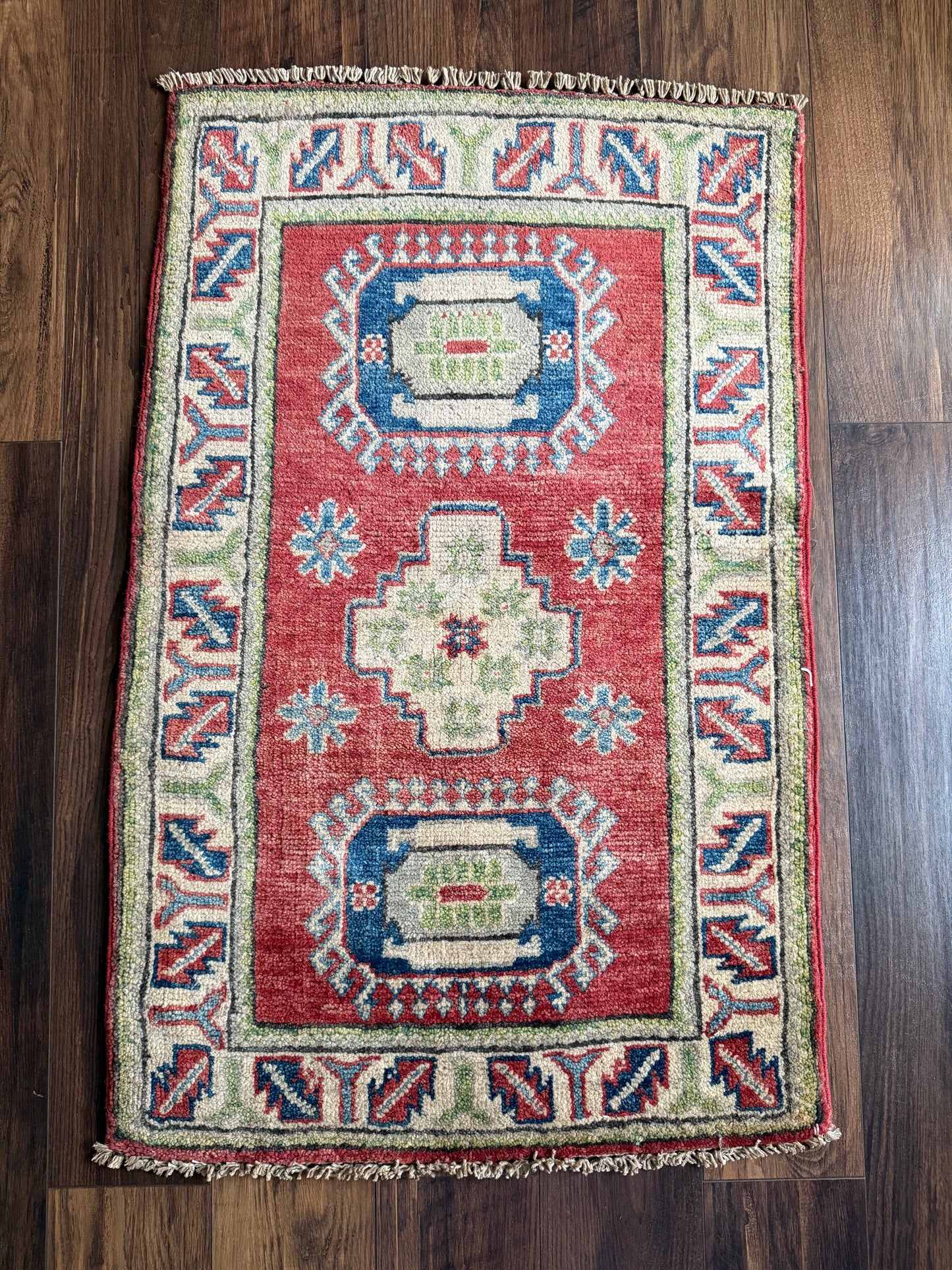 Vintage Afghan Mini Rug 2’x3.2' - No. 719
