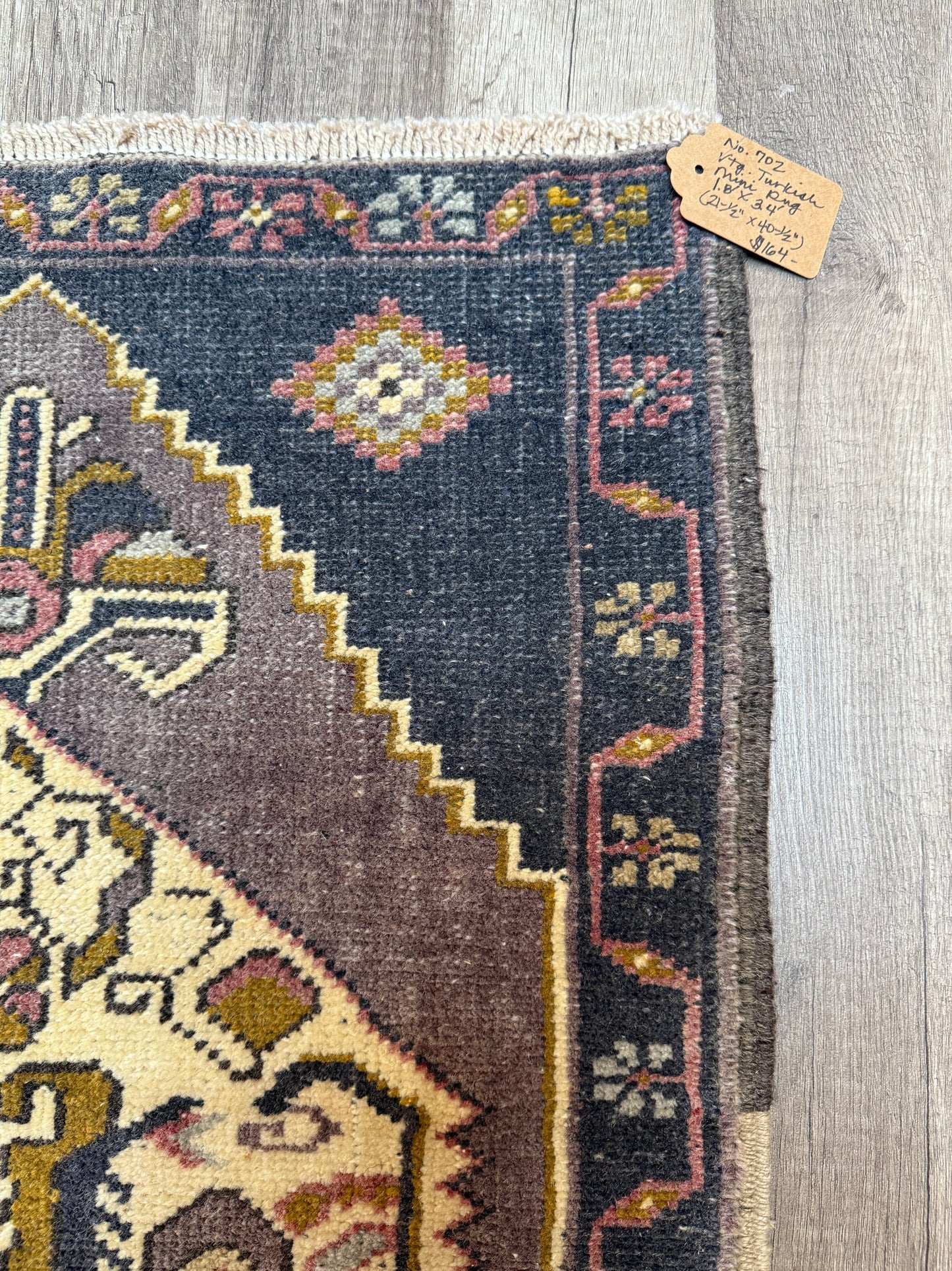 Vintage Turkish Mini Rug 1.8’x3.4' - No. 702