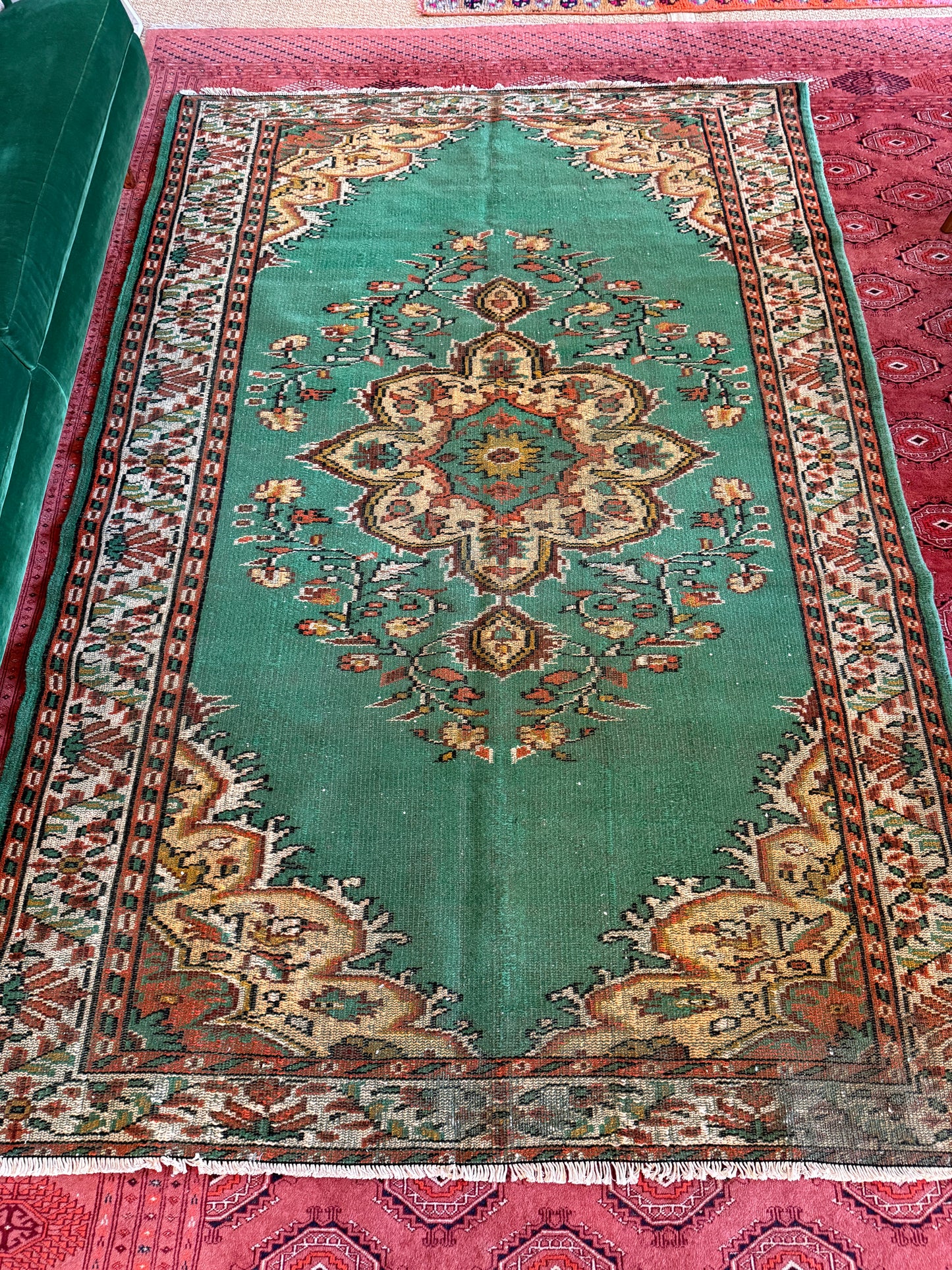 Vintage Turkish Area Rug No. A1192 - 5.8'x8.5'