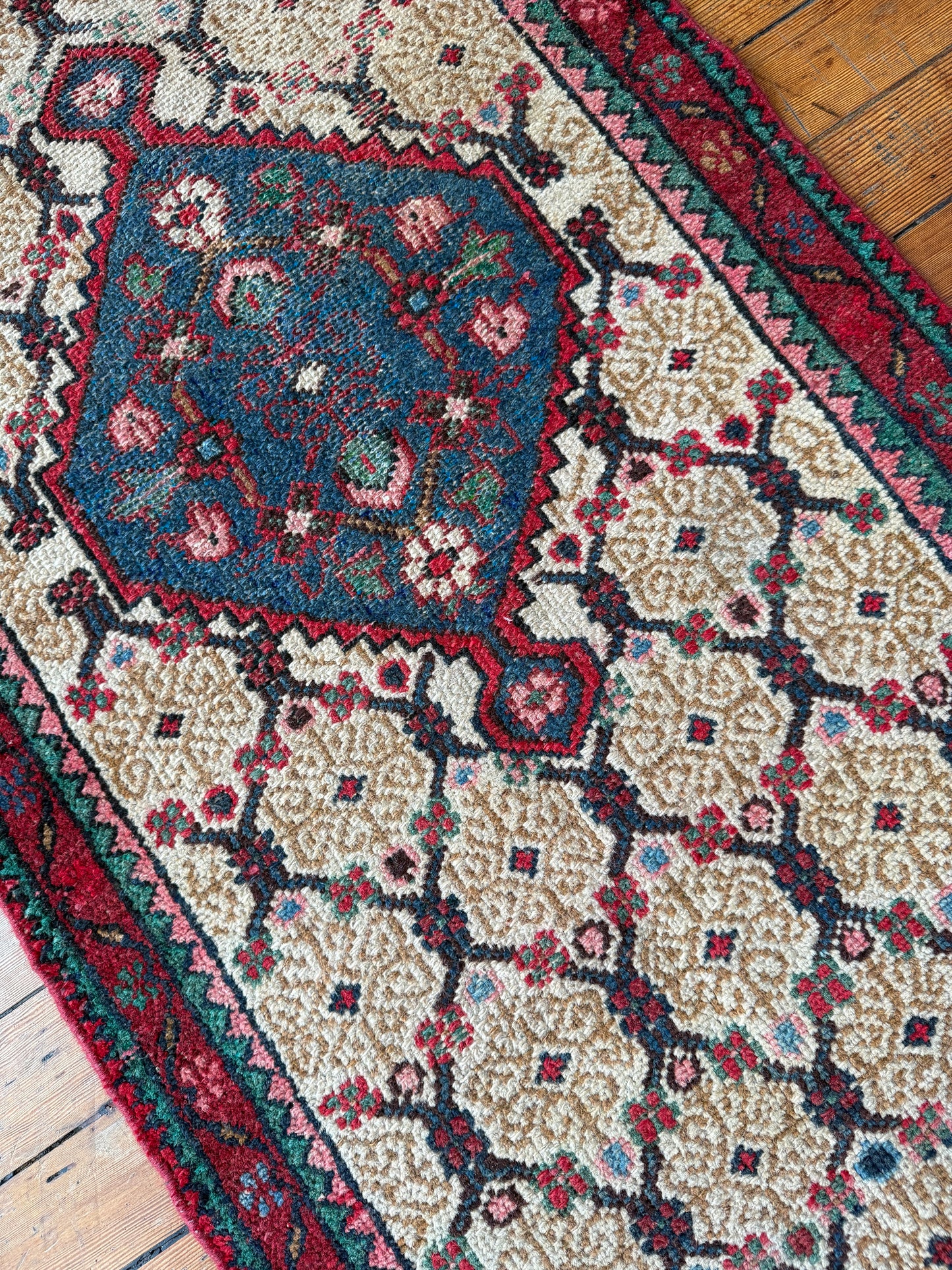 Reserved for Ellen - Vintage Persian Serab Runner Rug No. R1200 - 2.4' x 6.2'