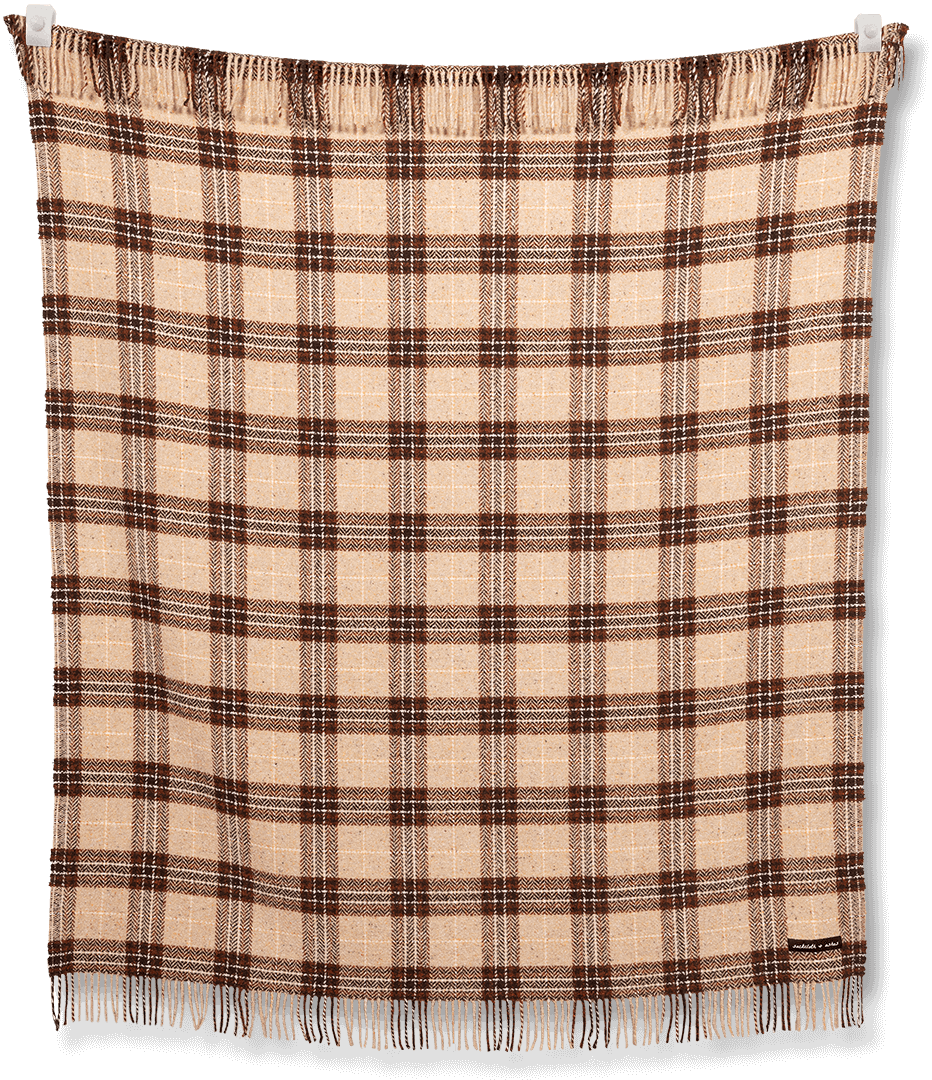 Plaid Saddle Throw Blanket