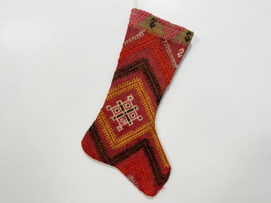 No. S110 - Vintage Turkish Rug Christmas Stocking