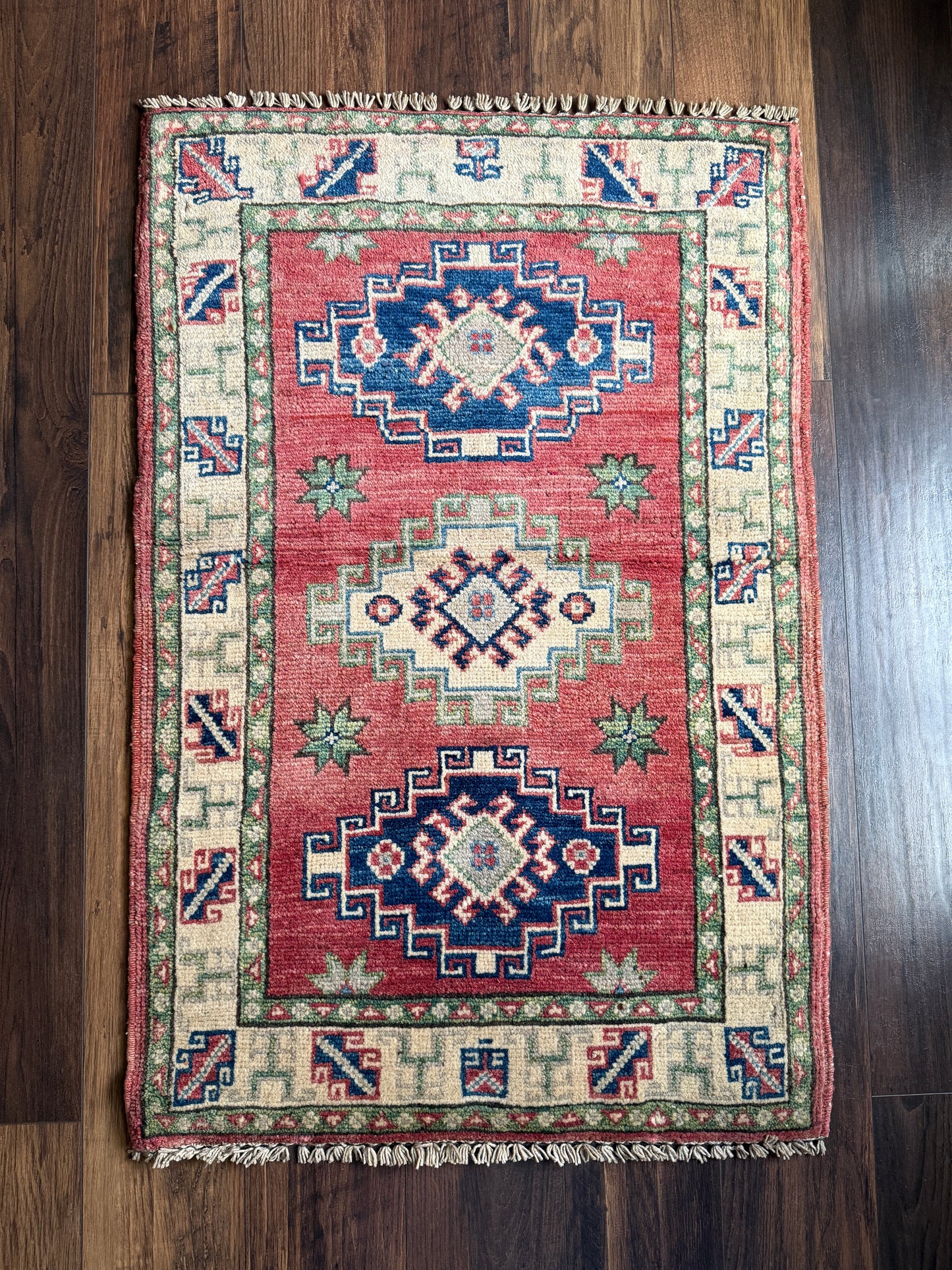Vintage Afghan Mini Rug 2’x3.2' - No. 714