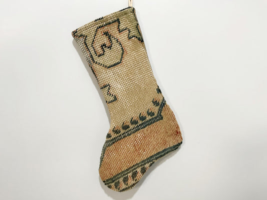 No. S153 - Vintage Turkish Rug Christmas Stocking