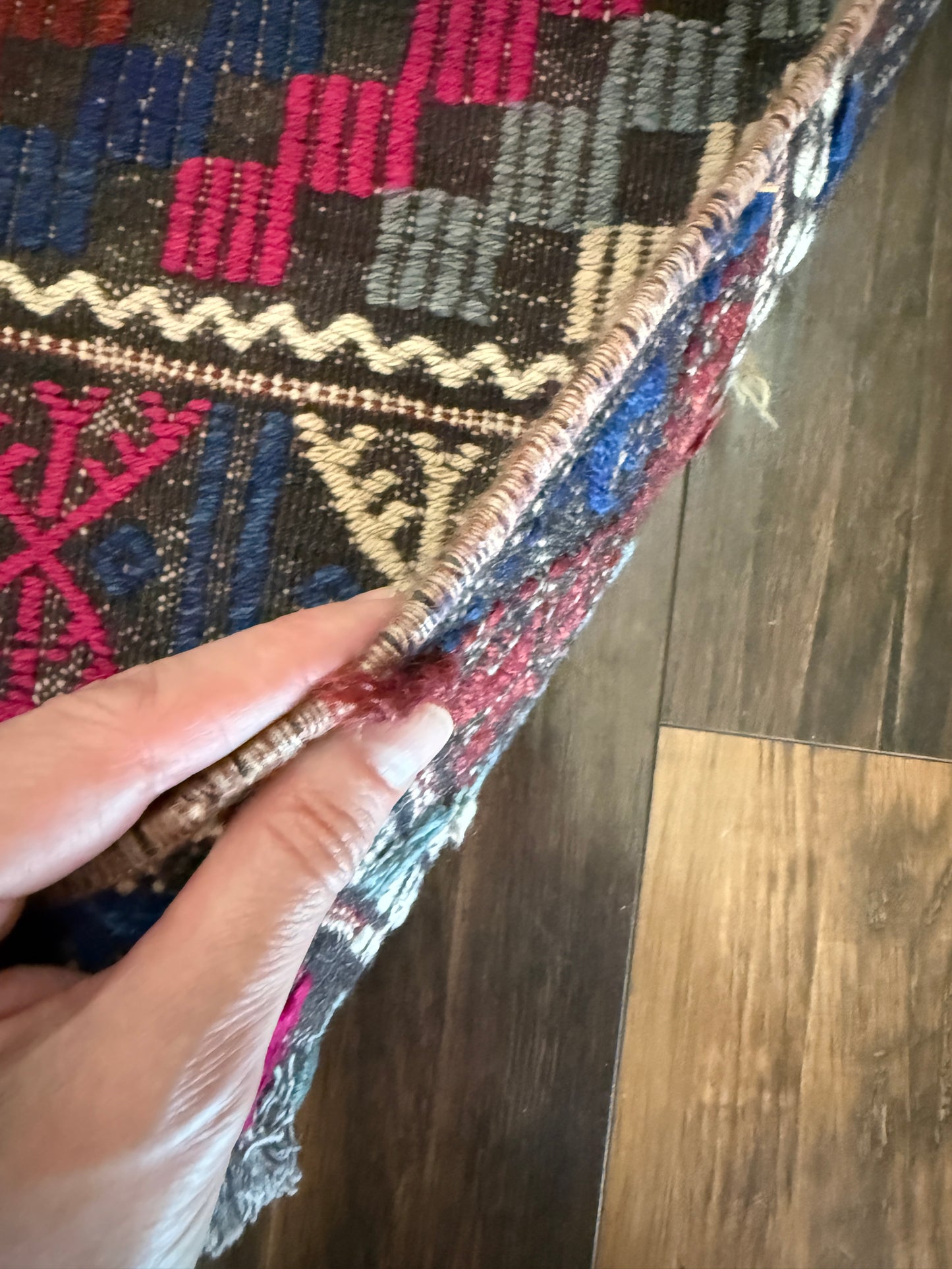 Vintage Turkish Kilim Area Rug No. A1224 - 4.8’x9.8’